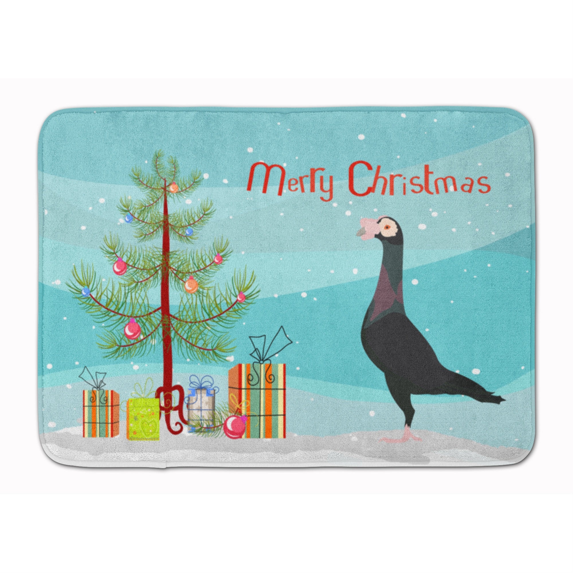 Caroline'S Treasures English Carrier Pigeon Christmas Floor Mat, 19 X 27, Multicolor