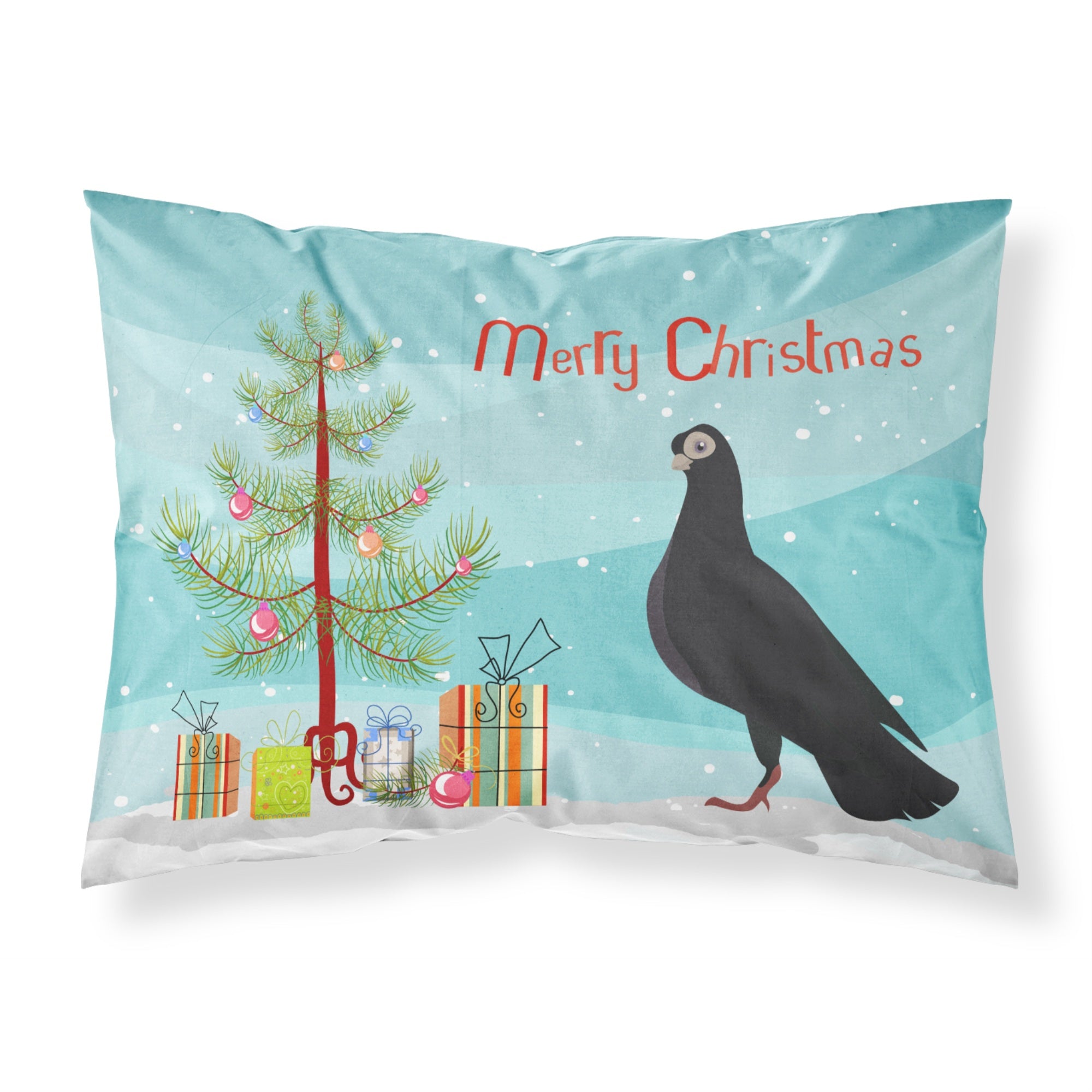 Caroline'S Treasures Budapest Highflyer Pigeon Christmas Pillowcase, Standard, Multicolor