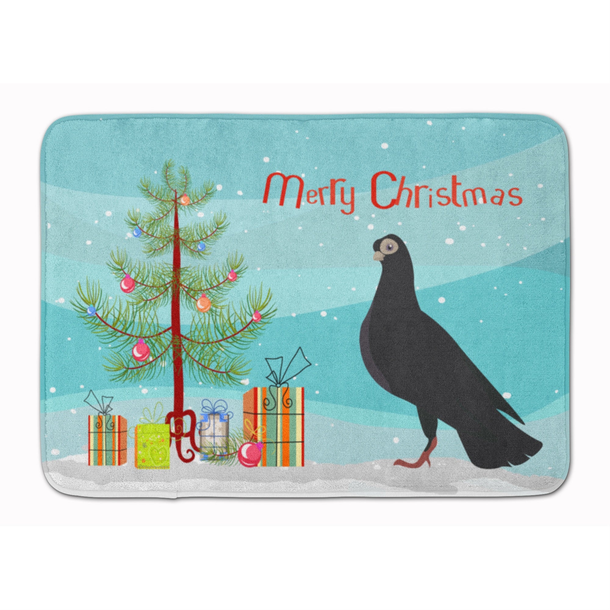Caroline'S Treasures Budapest Highflyer Pigeon Christmas Floor Mat, 19 X 27, Multicolor