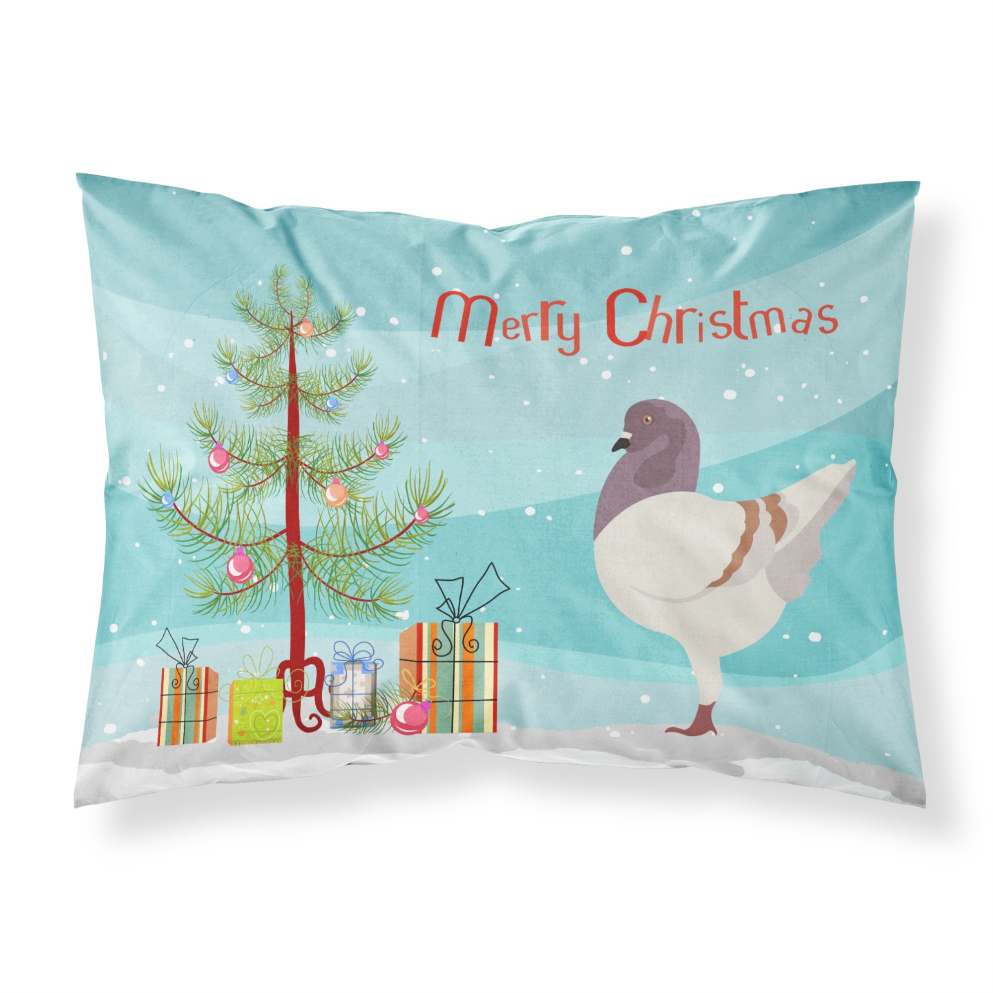 Caroline'S Treasures German Modena Pigeon Christmas Pillowcase, Standard, Multicolor