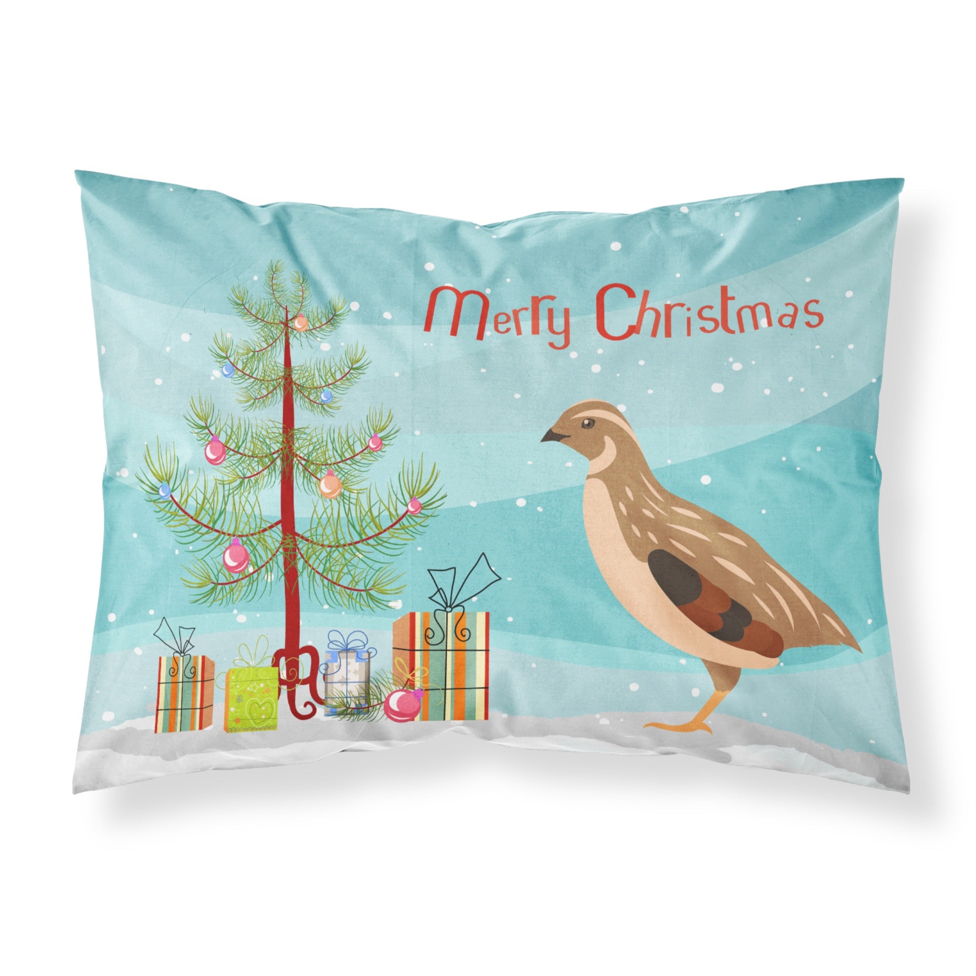 Caroline'S Treasures Golden Phoenix Quail Christmas Pillowcase, Standard, Multicolor