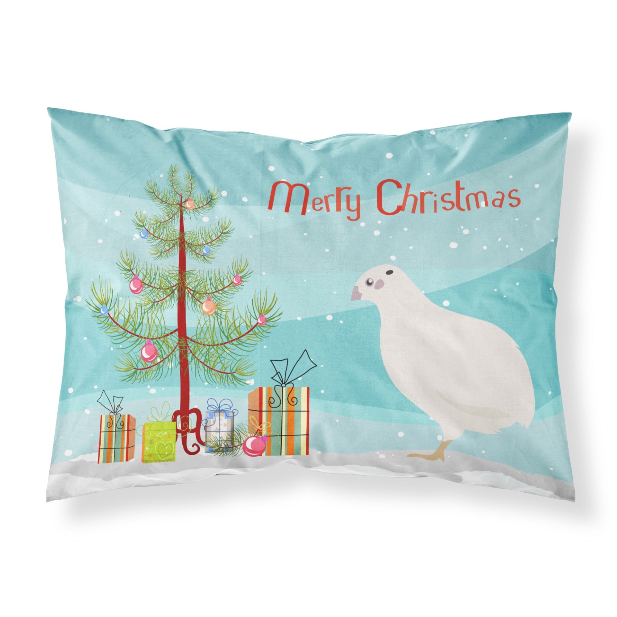 Caroline'S Treasures Texas Quail Christmas Pillowcase, Standard, Multicolor