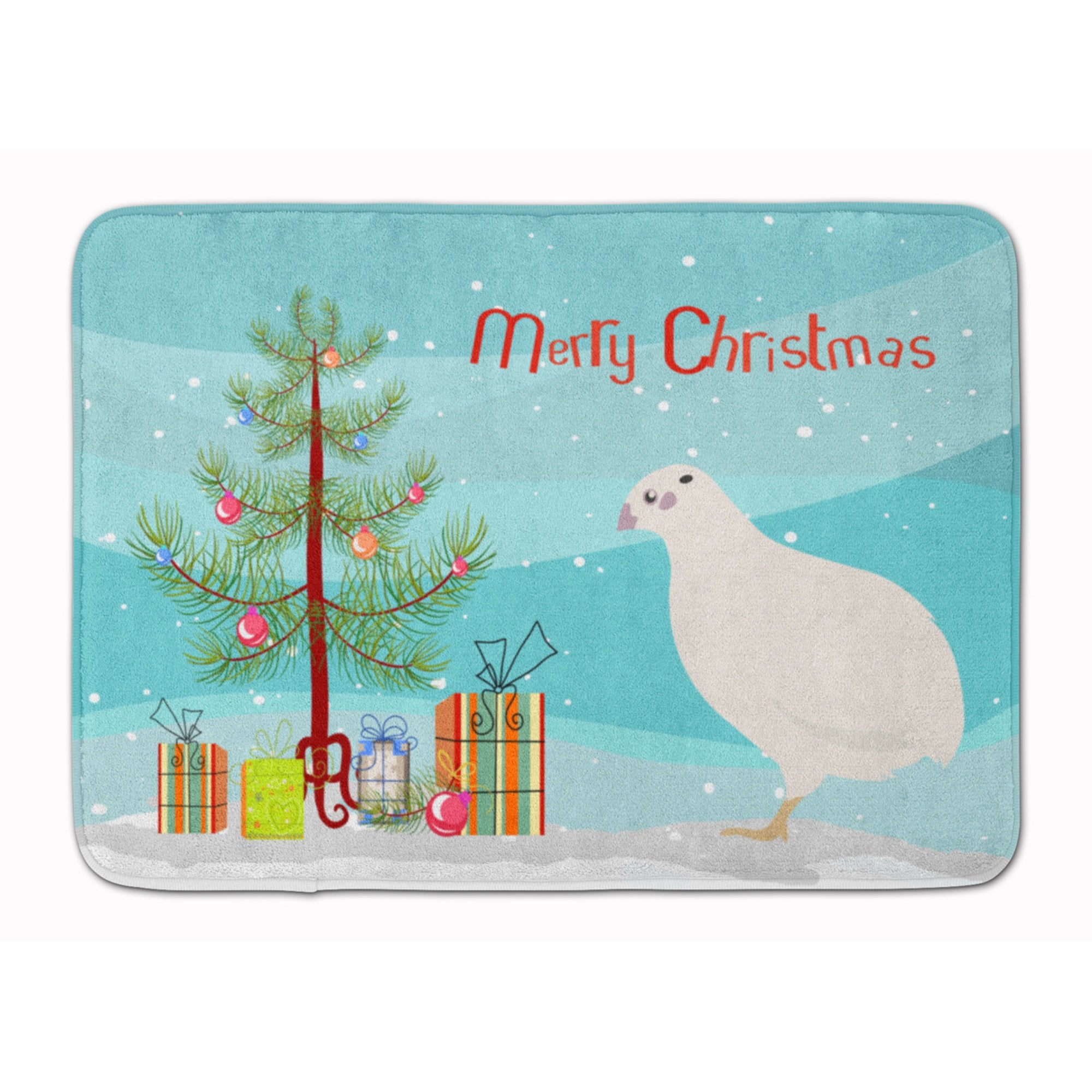 Caroline'S Treasures Texas Quail Christmas Floor Mat, 19 X 27, Multicolor