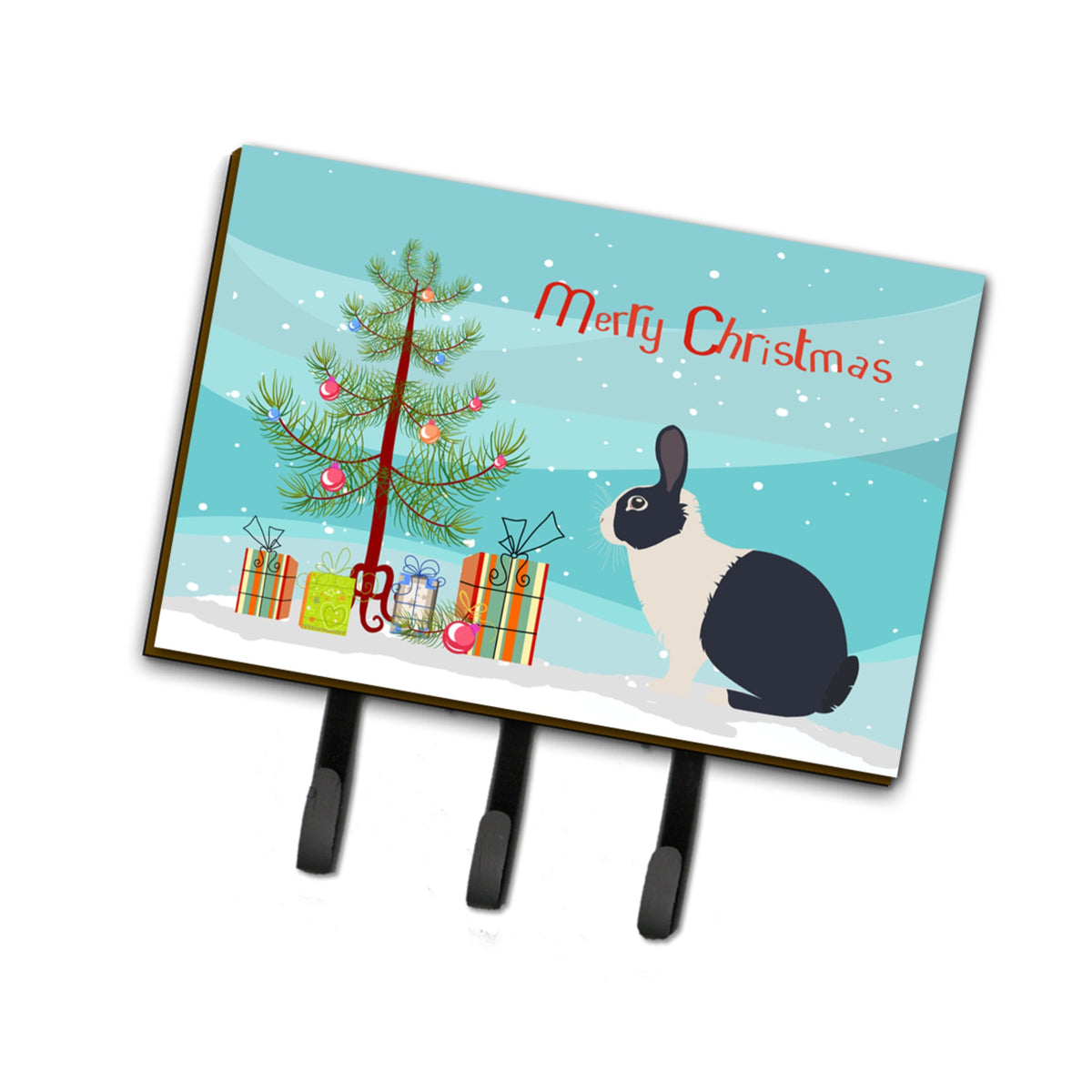 Caroline'S Treasures Dutch Rabbit Christmas Wall Hook, Triple