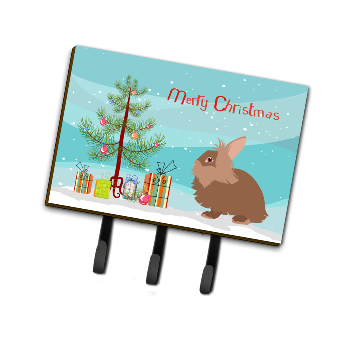 Caroline'S Treasures Lionhead Rabbit Christmas Wall Hook, Triple