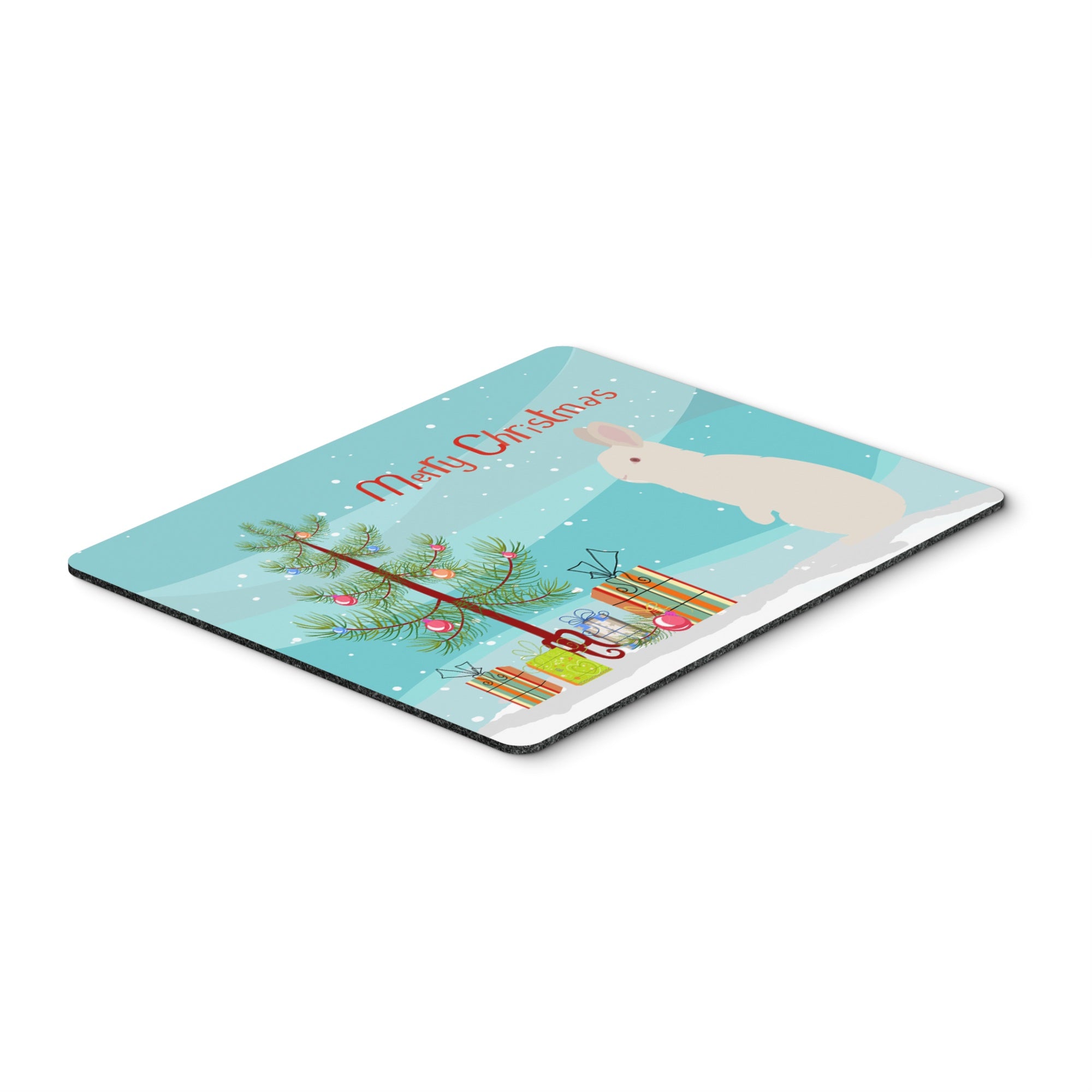 Caroline'S Treasures New Zealand White Rabbit Christmas Mouse & Hot Pad Or Trivet, 7.75 X 9.25, Multicolor (Bb9332Mp),