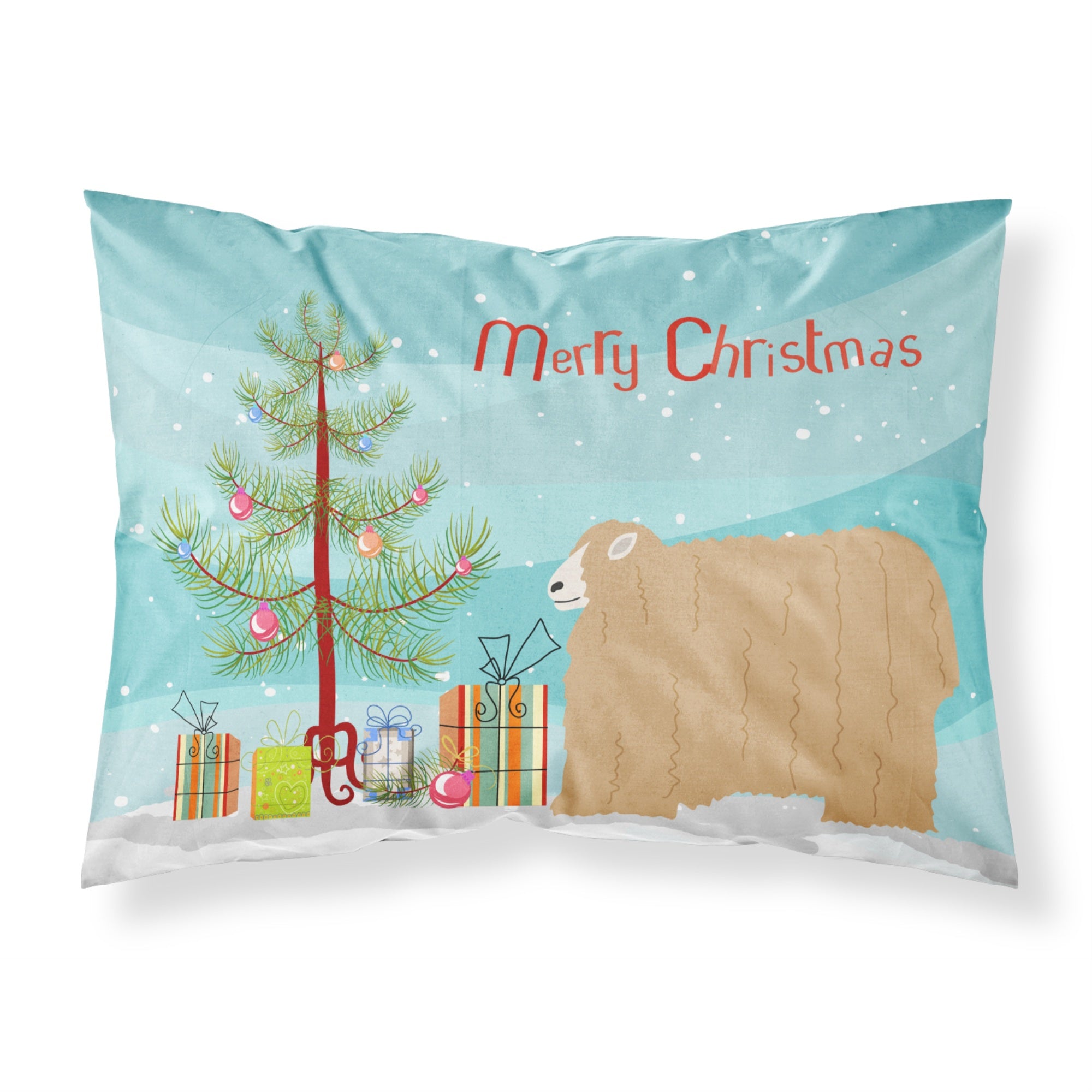 Caroline'S Treasures Lincoln Longwool Sheep Christmas Pillowcase, Standard, Multicolor