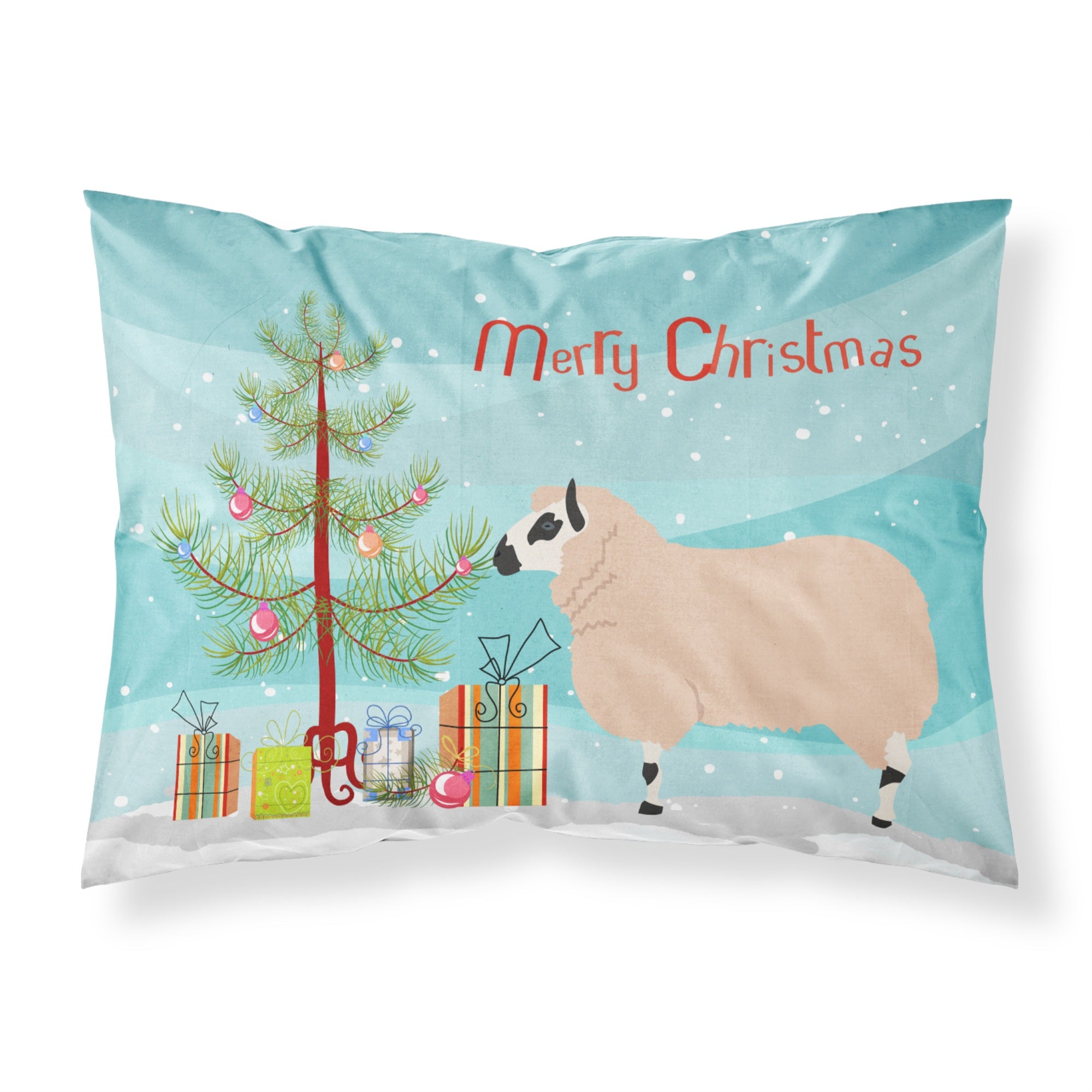 Caroline'S Treasures Kerry Hill Sheep Christmas Pillowcase, Standard, Multicolor