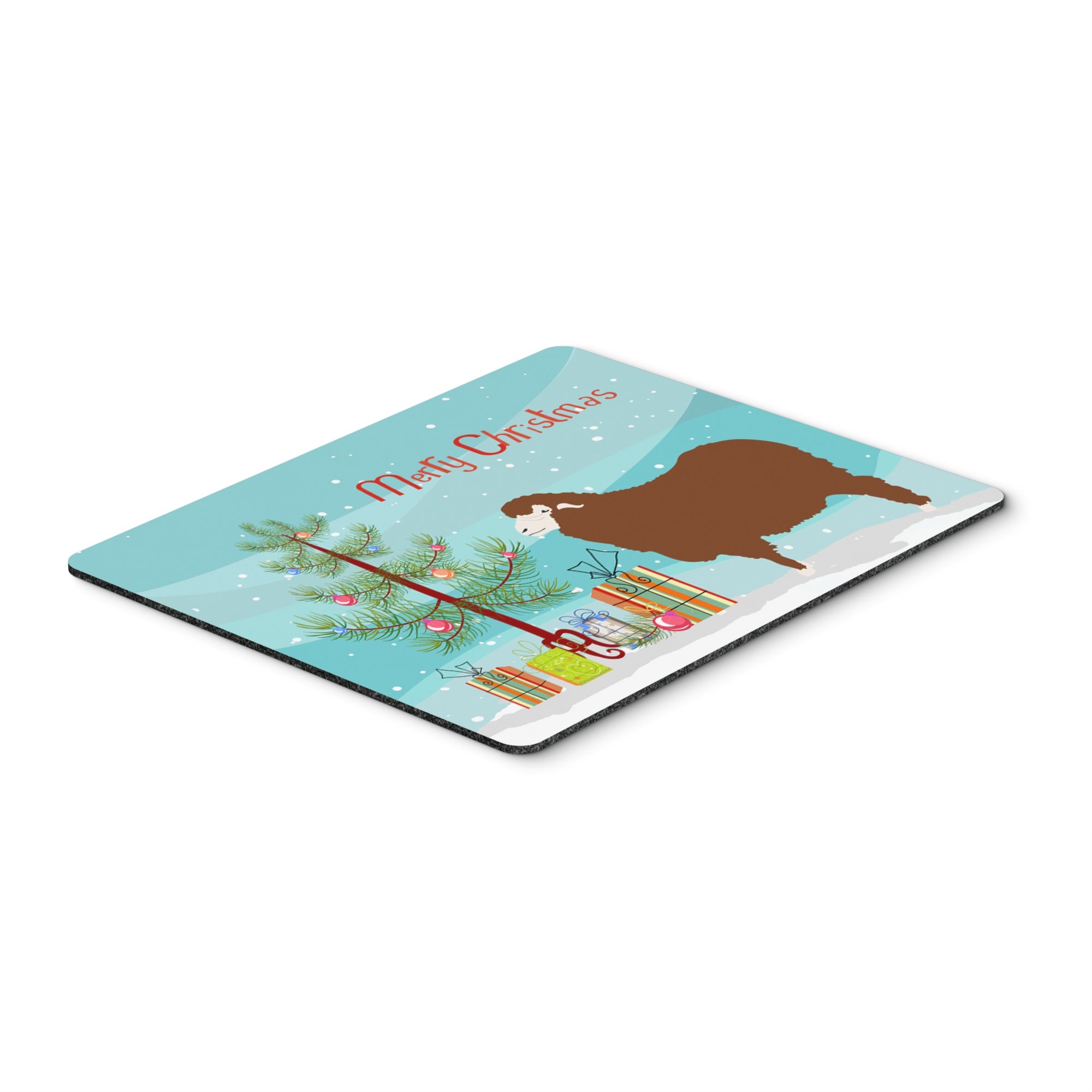 Caroline'S Treasures Merino Sheep Christmas Mouse & Hot Pad Or Trivet, 7.75 X 9.25, Multicolor (Bb9348Mp)