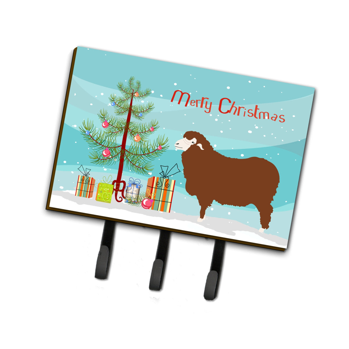 Caroline'S Treasures Merino Sheep Christmas Wall Hook, Triple