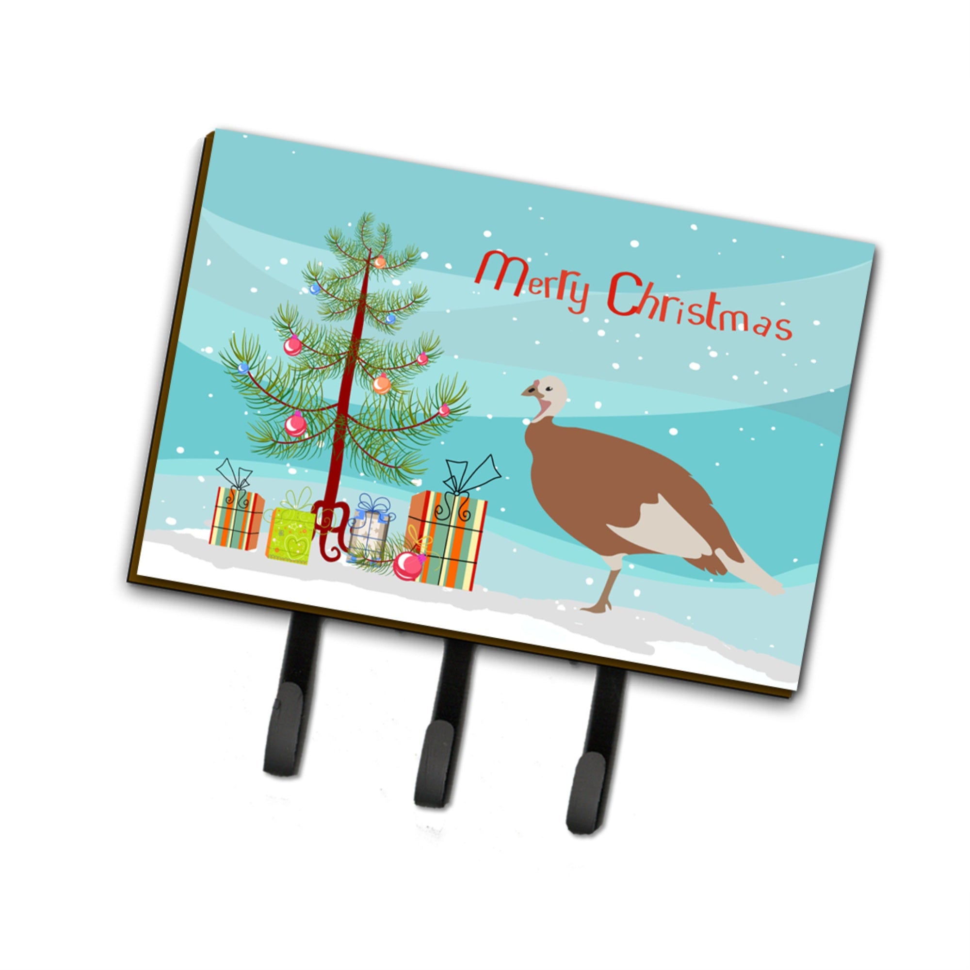 Caroline'S Treasures Jersey Buff Turkey Hen Christmas Wall Hook, Triple