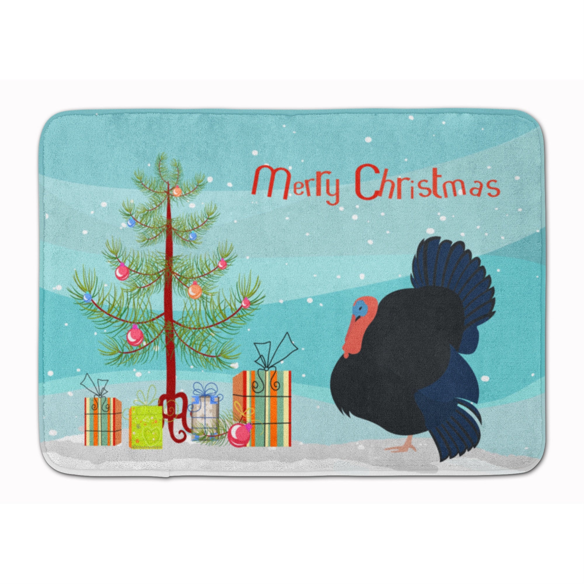 Caroline'S Treasures Norfolk Black Turkey Christmas Floor Mat, 19 X 27, Multicolor