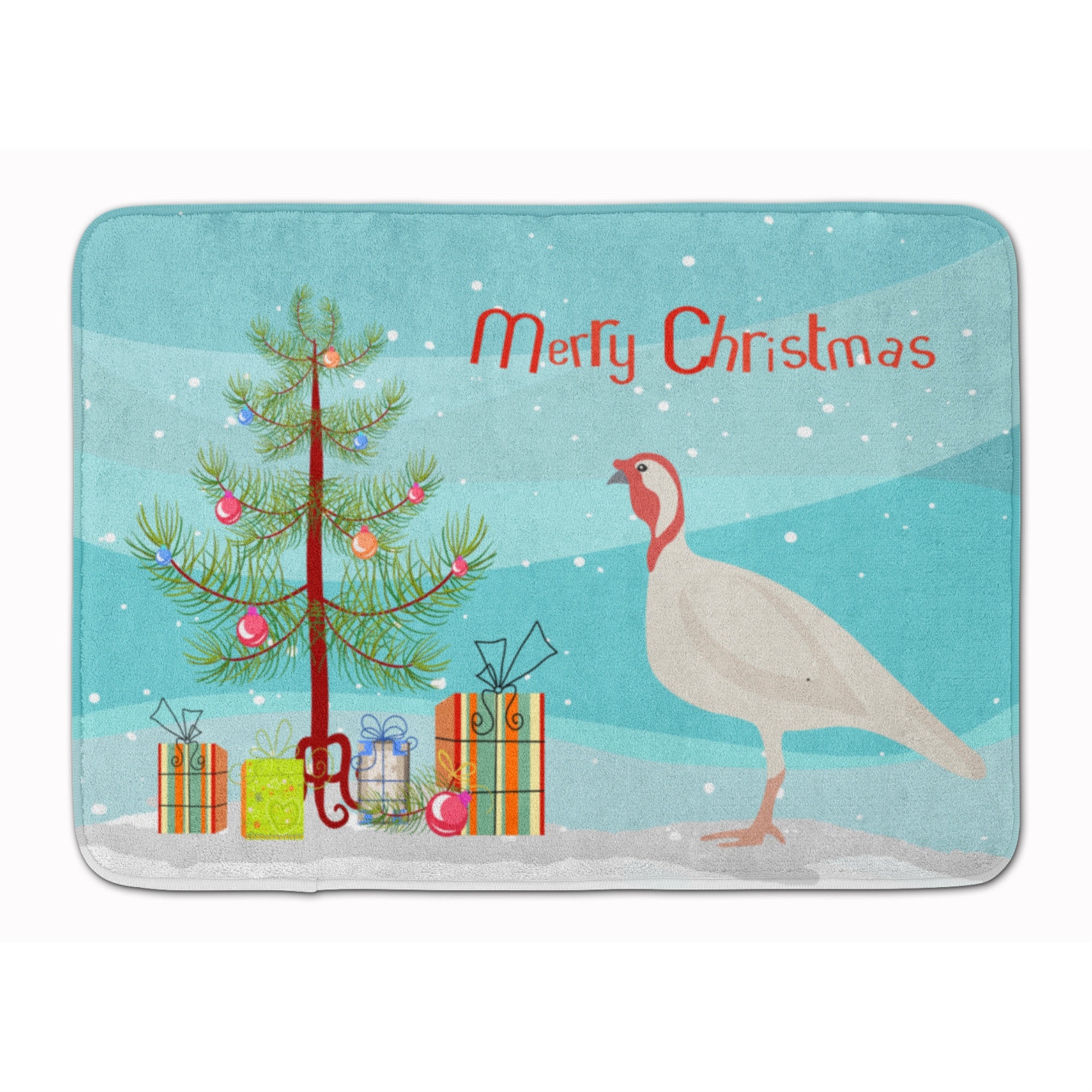Caroline'S Treasures Beltsville Small White Turkey Hen Christmas Floor Mat, 19 X 27, Multicolor