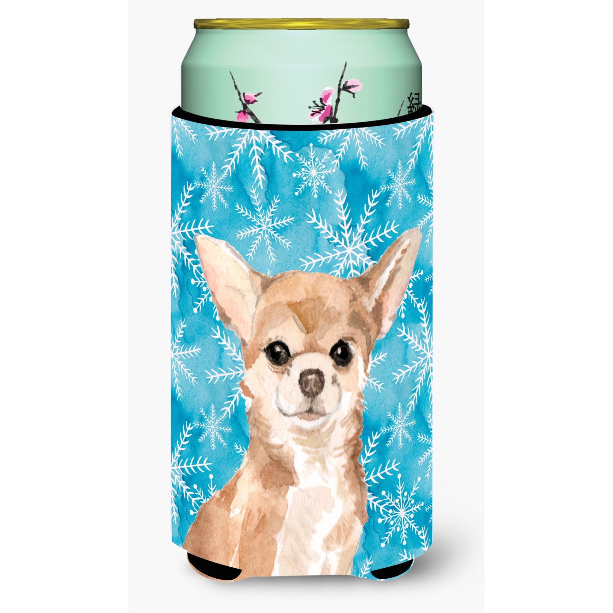 Caroline'S Treasures Chihuahua Winter Decorative Can Hugger, Tall, Multicolor