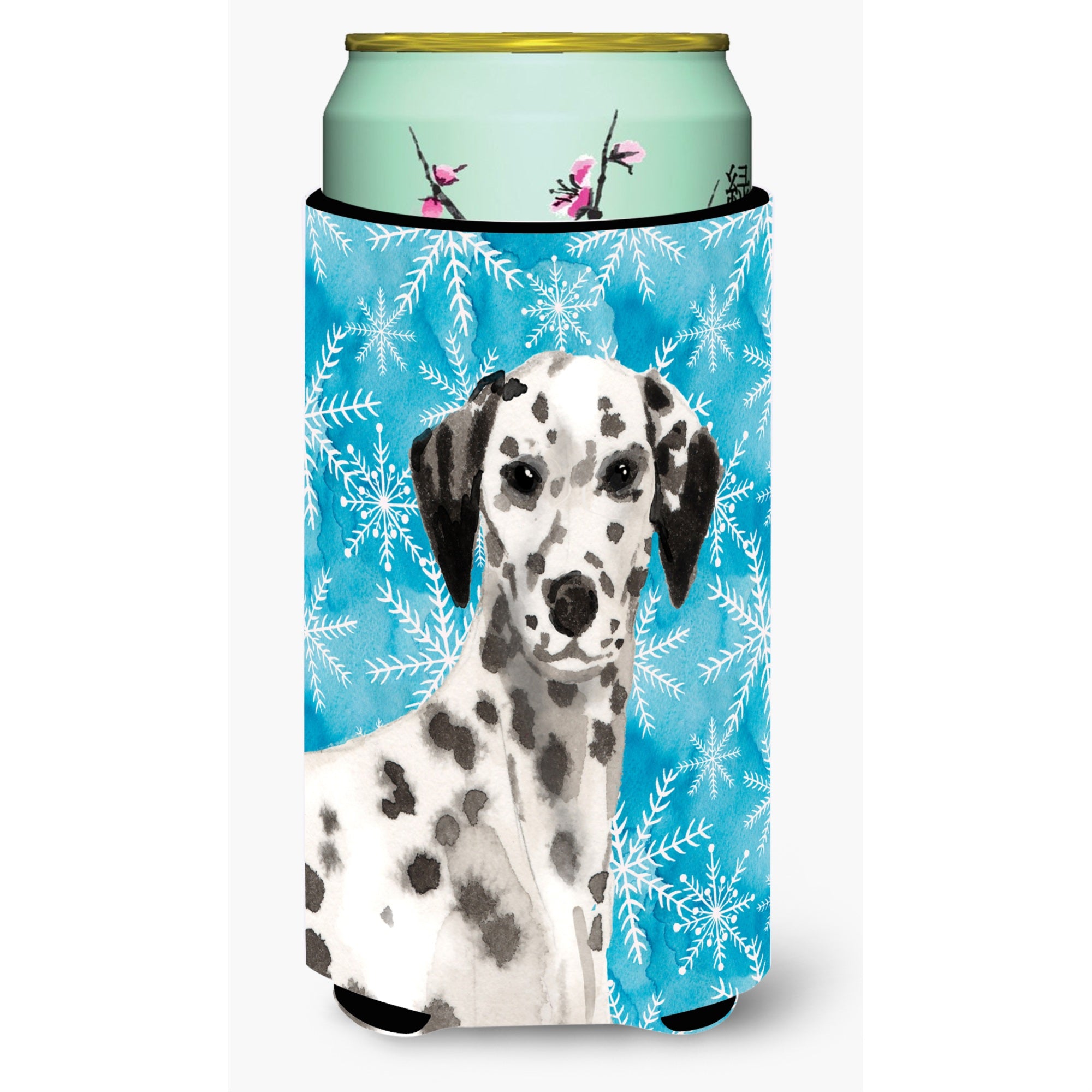 Caroline'S Treasures Dalmatian Winter Decorative Can Hugger, Tall, Multicolor