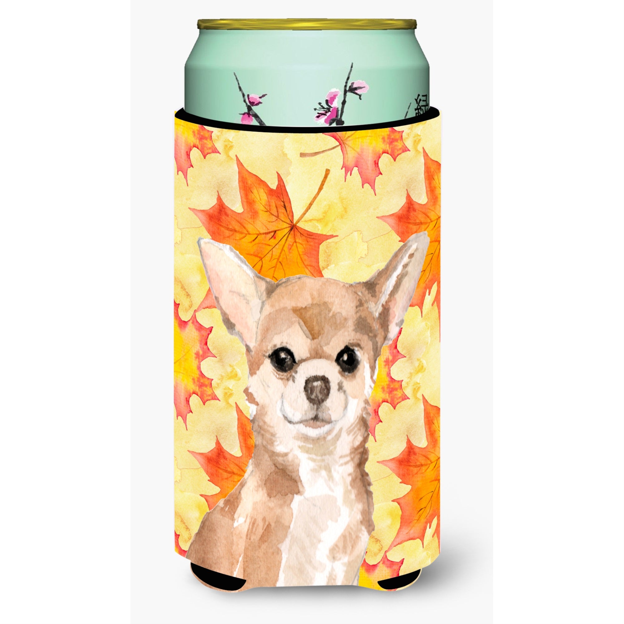 Caroline'S Treasures Chihuahua Fall Decorative Can Hugger, Tall, Multicolor