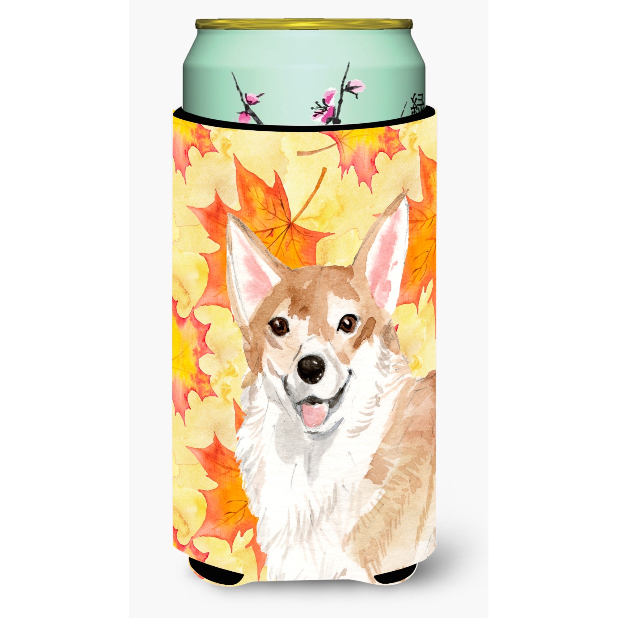 Caroline'S Treasures Corgi Fall Decorative Can Hugger, Tall, Multicolor