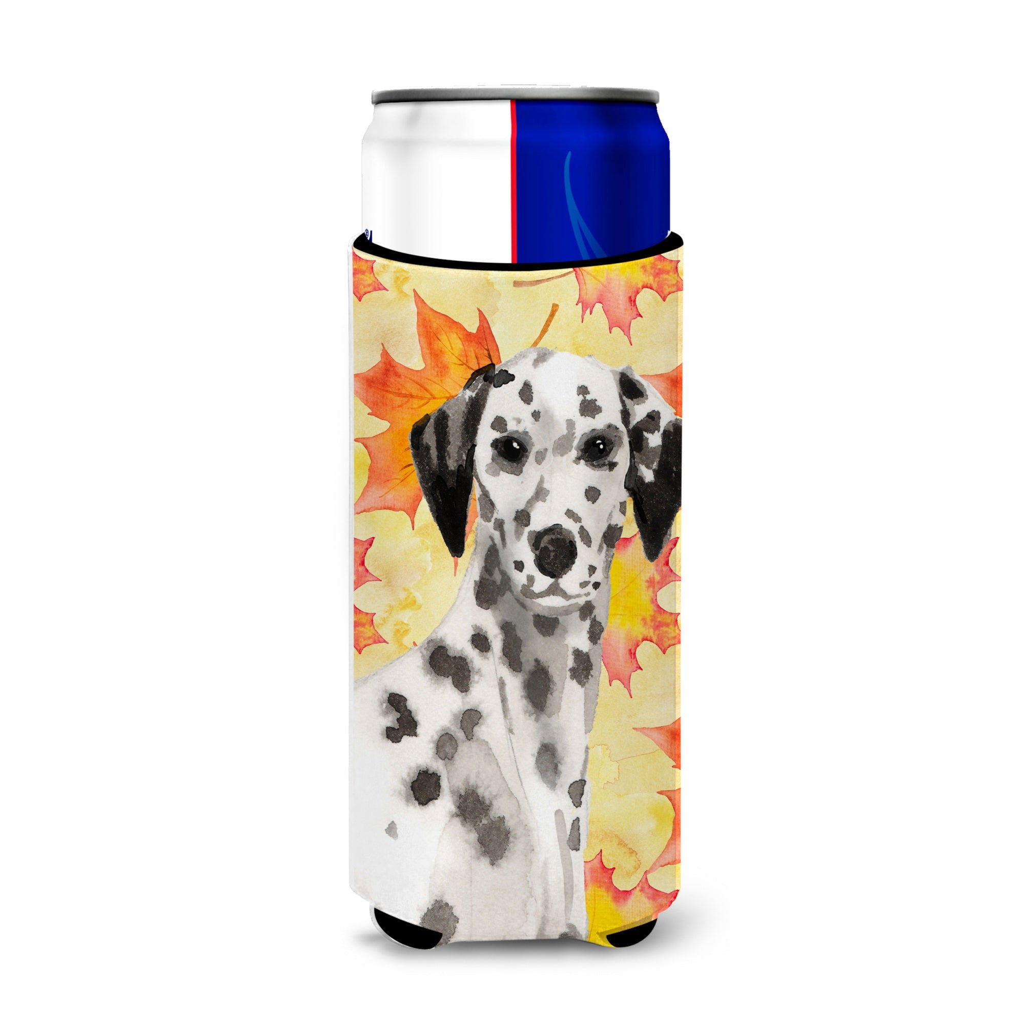 Caroline'S Treasures Dalmatian Fall Decorative Can Hugger, Slim, Multicolor