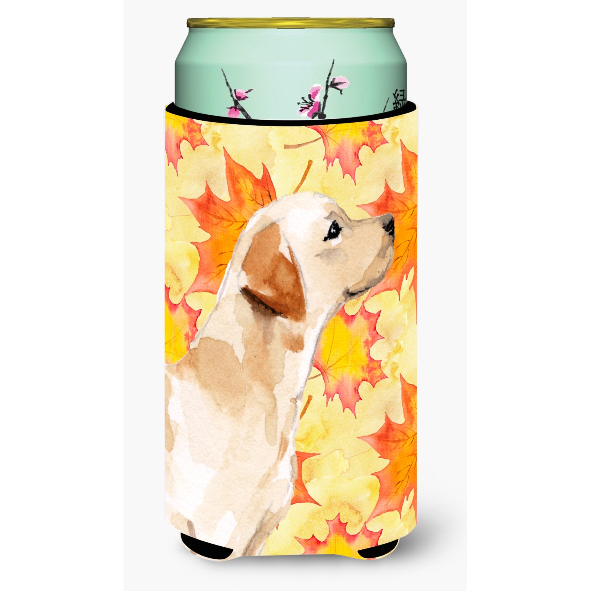 Caroline'S Treasures Yellow Labrador #2 Fall Decorative Can Hugger, Tall, Multicolor