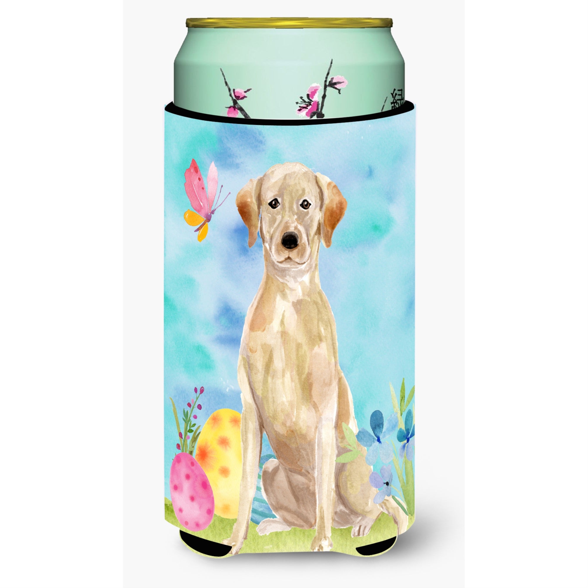 Caroline'S Treasures Yellow Labrador Easter Decorative Can Hugger, Tall, Multicolor