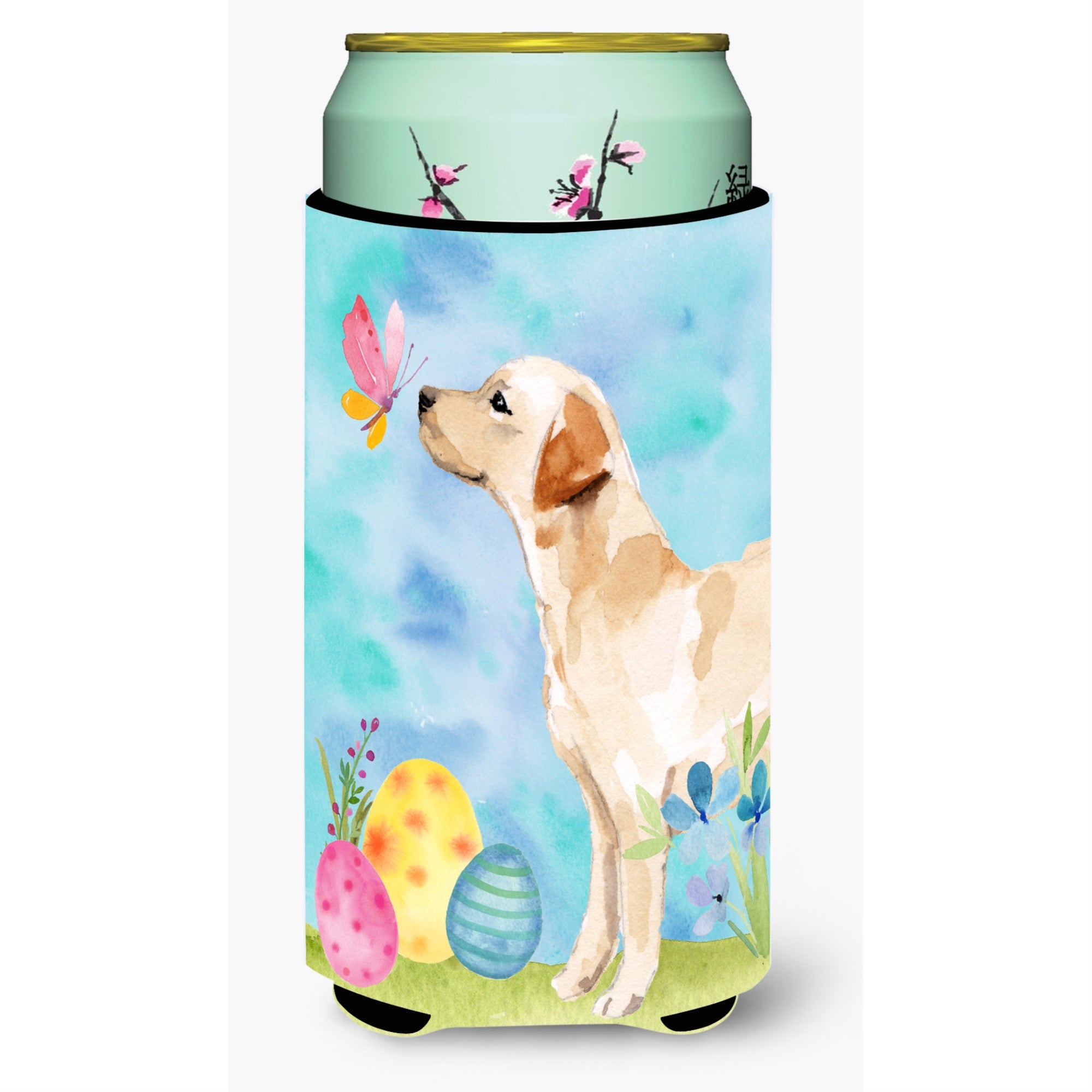 Caroline'S Treasures Yellow Labrador #2 Easter Decorative Can Hugger, Tall, Multicolor