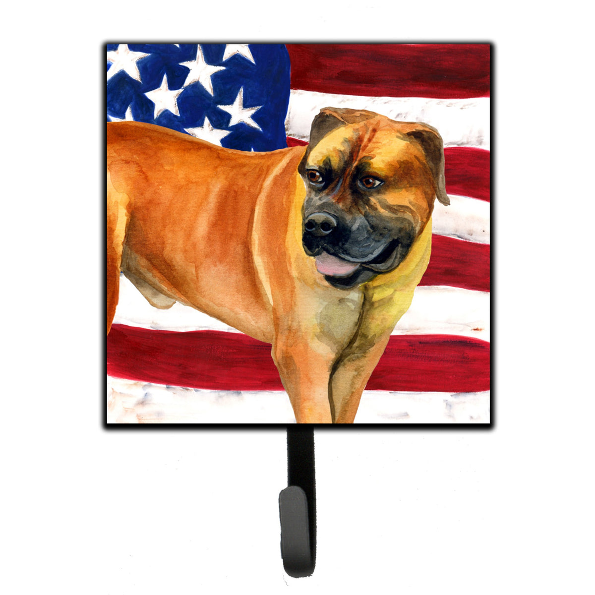 Caroline'S Treasures Boerboel Mastiff Patriotic Wall Hook, Small, Multicolor