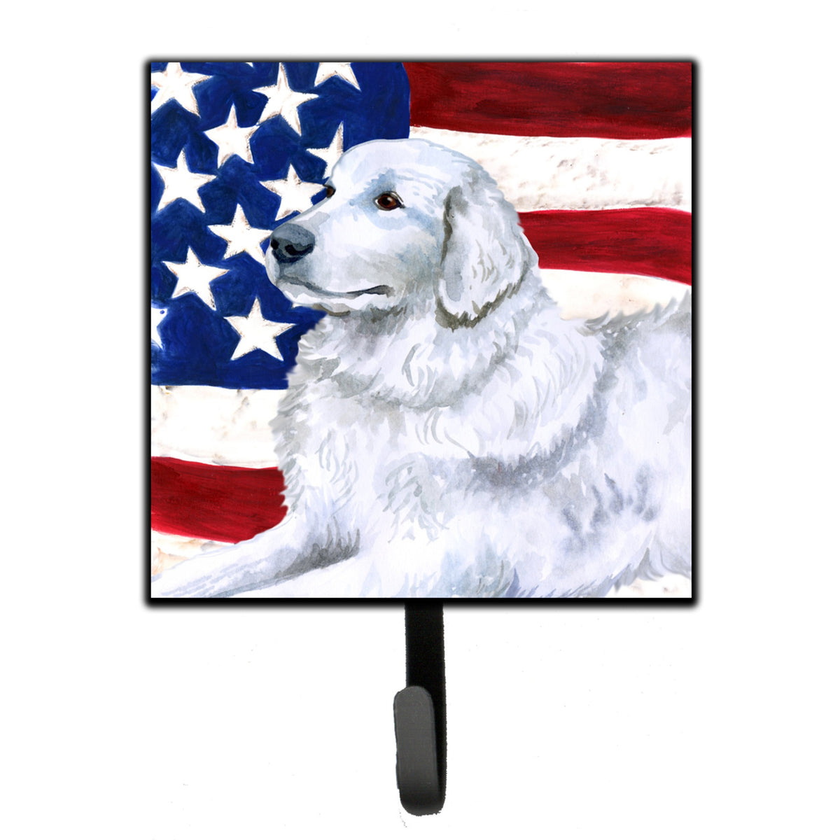 Caroline'S Treasures Maremma Sheepdog Patriotic Wall Hook, Small, Multicolor