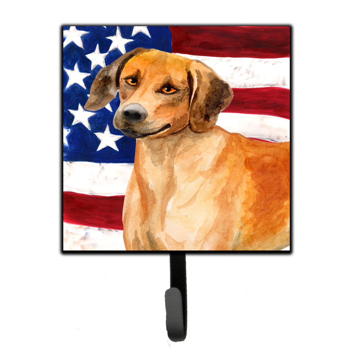 Caroline'S Treasures Rhodesian Ridgeback Patriotic Wall Hook, Small, Multicolor