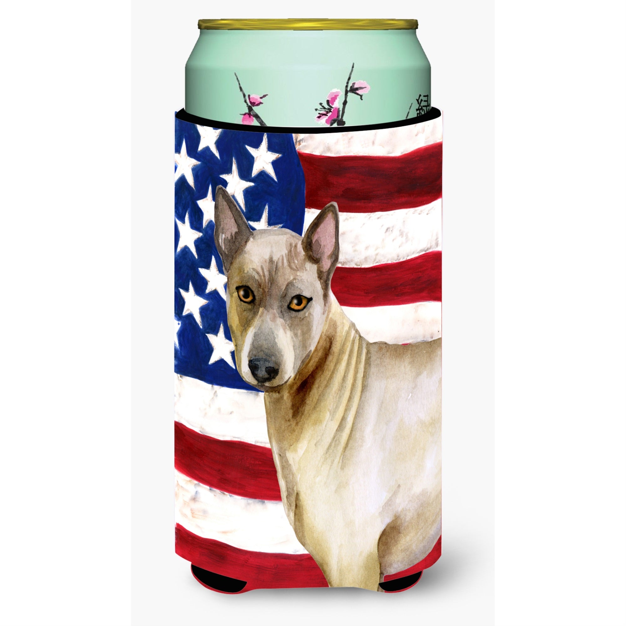 Caroline'S Treasures Thai Ridgeback Patriotic Decorative Can Hugger, Tall Boy, Multicolor