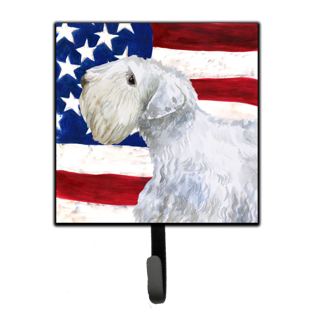 Caroline'S Treasures Sealyham Terrier Patriotic Wall Hook, Small, Multicolor
