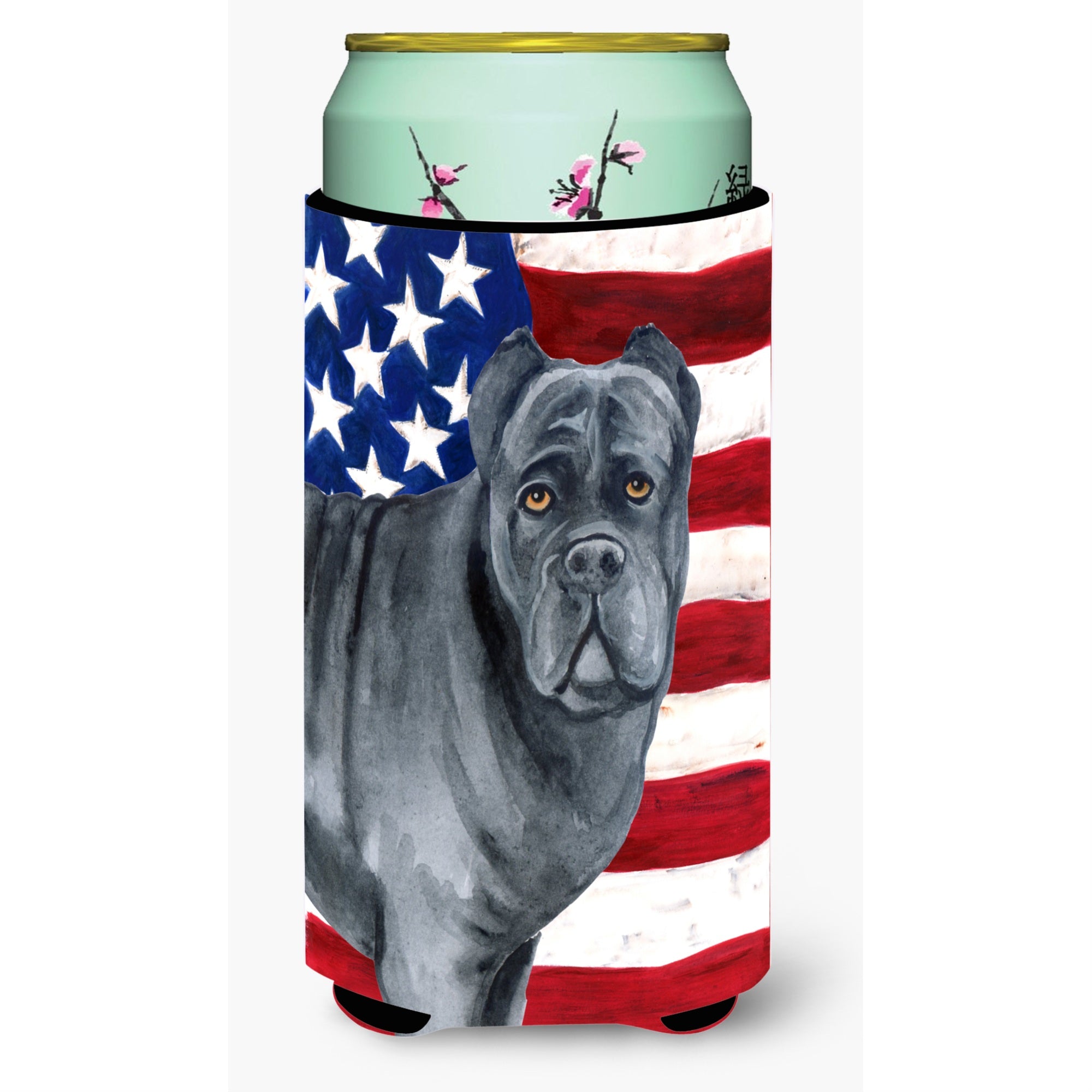 Caroline'S Treasures Cane Corso Patriotic Decorative Can Hugger, Tall Boy, Multicolor