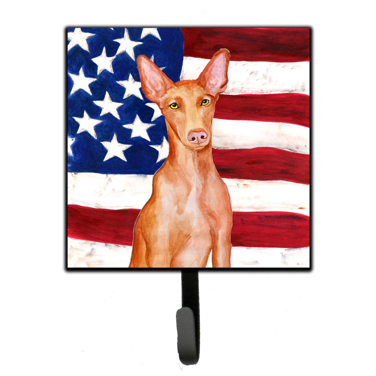 Caroline'S Treasures Pharaoh Hound Patriotic Wall Hook, Small, Multicolor