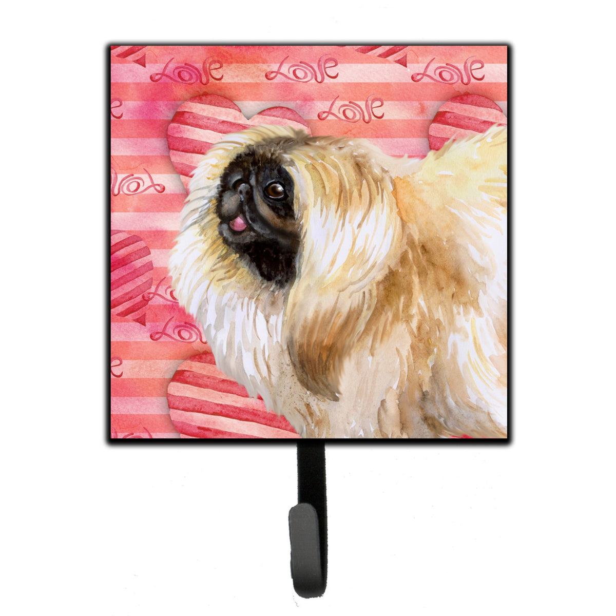 Caroline'S Treasures Pekingese Love Wall Hook, Small, Multicolor