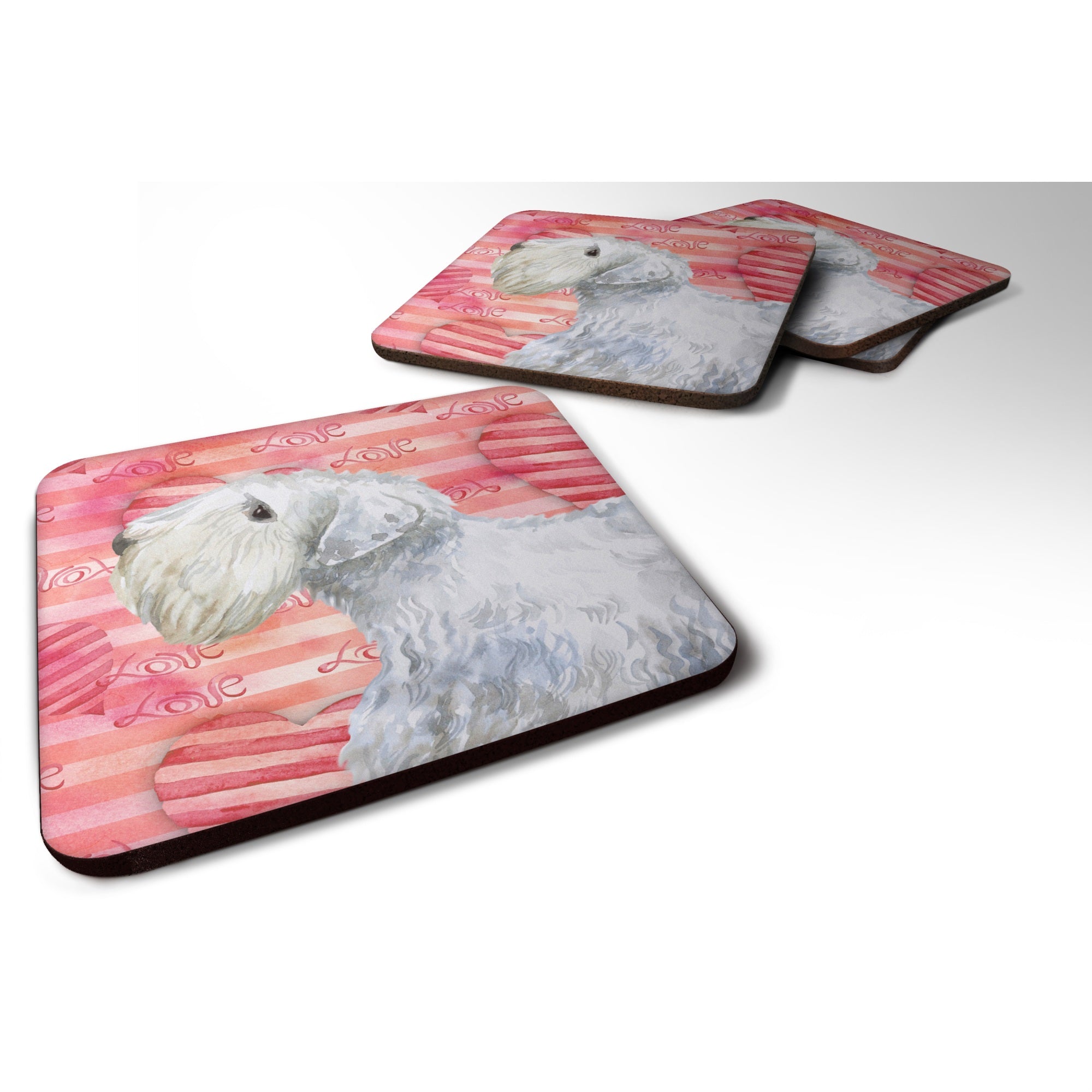 Caroline'S Treasures Sealyham Terrier Love Decorative Coasters, Multicolor