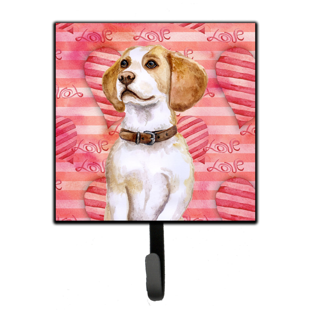 Caroline'S Treasures Beagle Love Wall Hook, Small, Multicolor