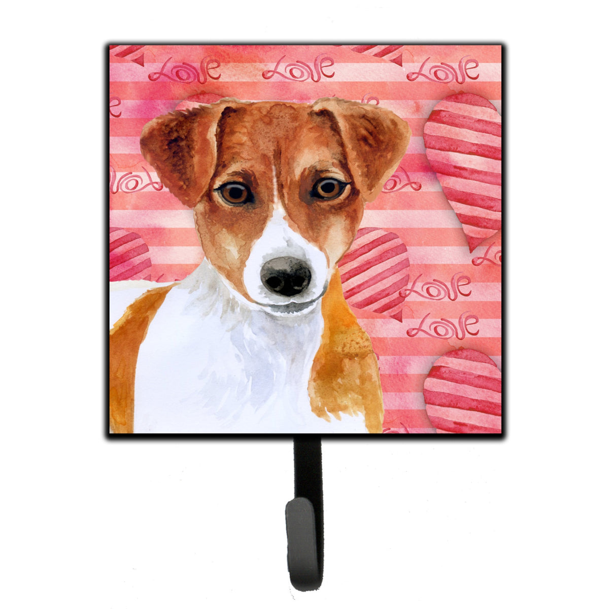Caroline'S Treasures Jack Russell Terrier Love Wall Hook, Small, Multicolor