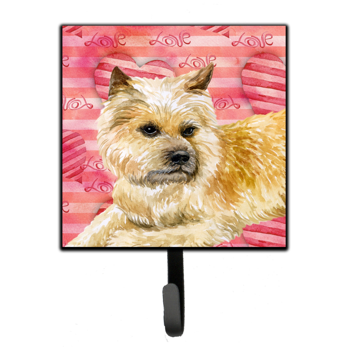 Caroline'S Treasures Cairn Terrier Love Wall Hook, Small, Multicolor