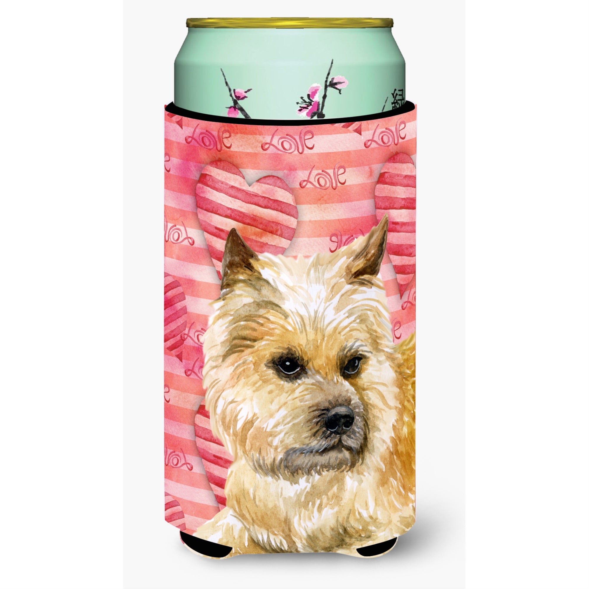Caroline'S Treasures Cairn Terrier Love Decorative Can Hugger, Tall Boy, Multicolor