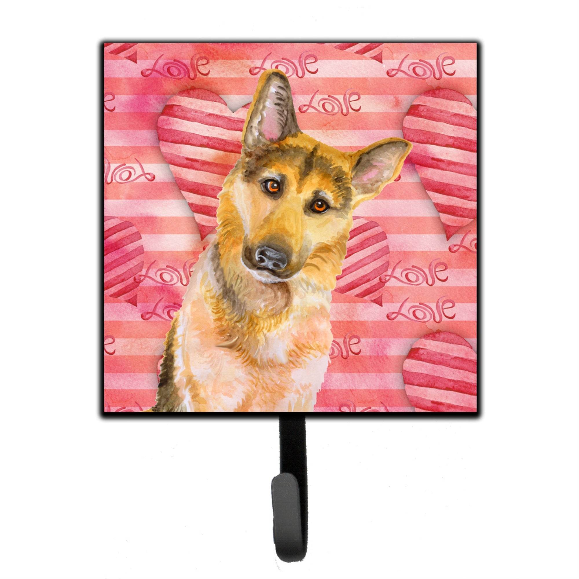 Caroline'S Treasures German Shepherd #2 Love Wall Hook, Small, Multicolor