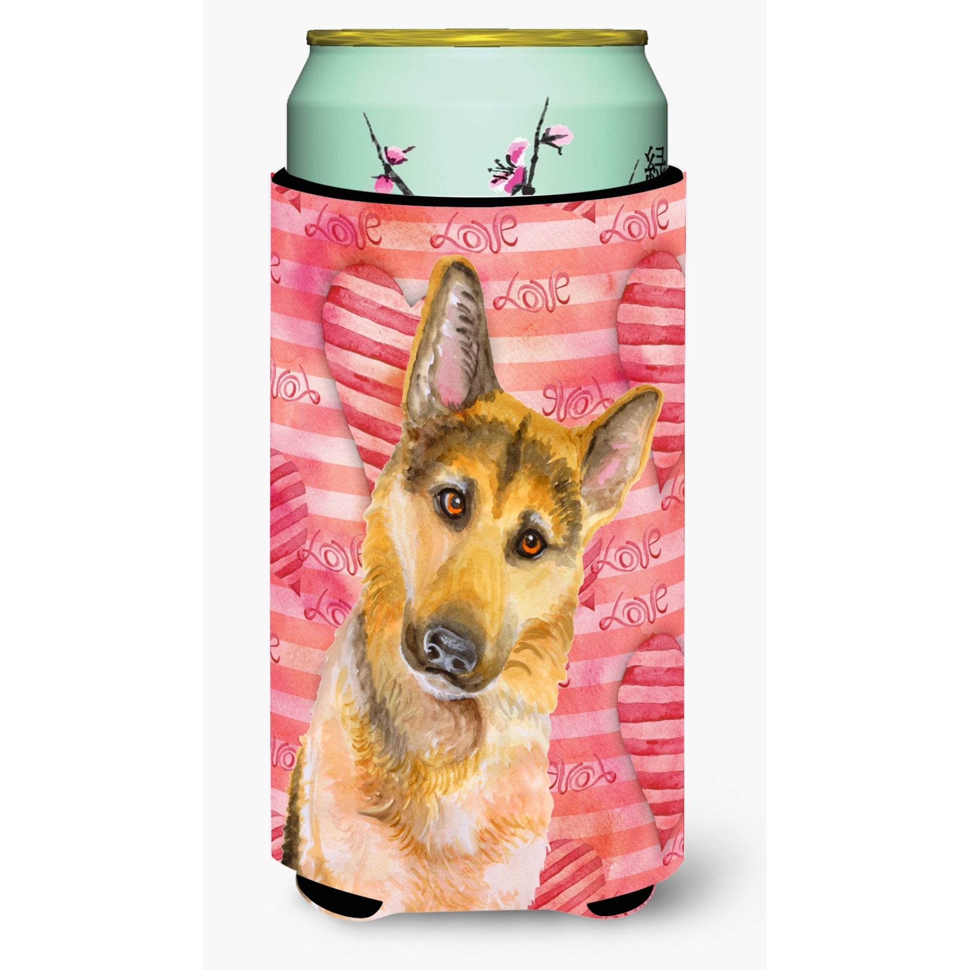 Caroline'S Treasures German Shepherd #2 Love Decorative Can Hugger, Tall Boy, Multicolor