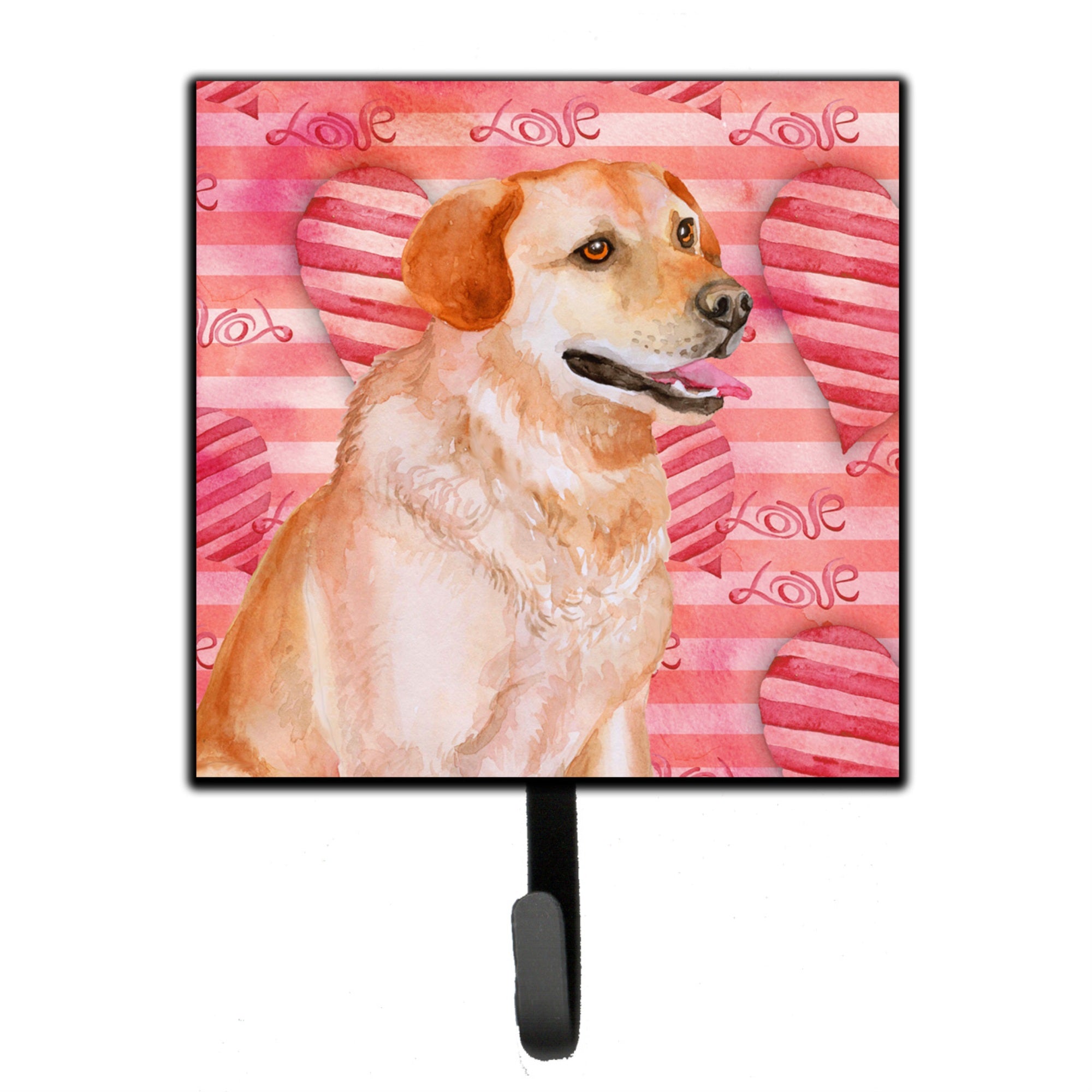Caroline'S Treasures Labrador Retriever Love Wall Hook, Small, Multicolor