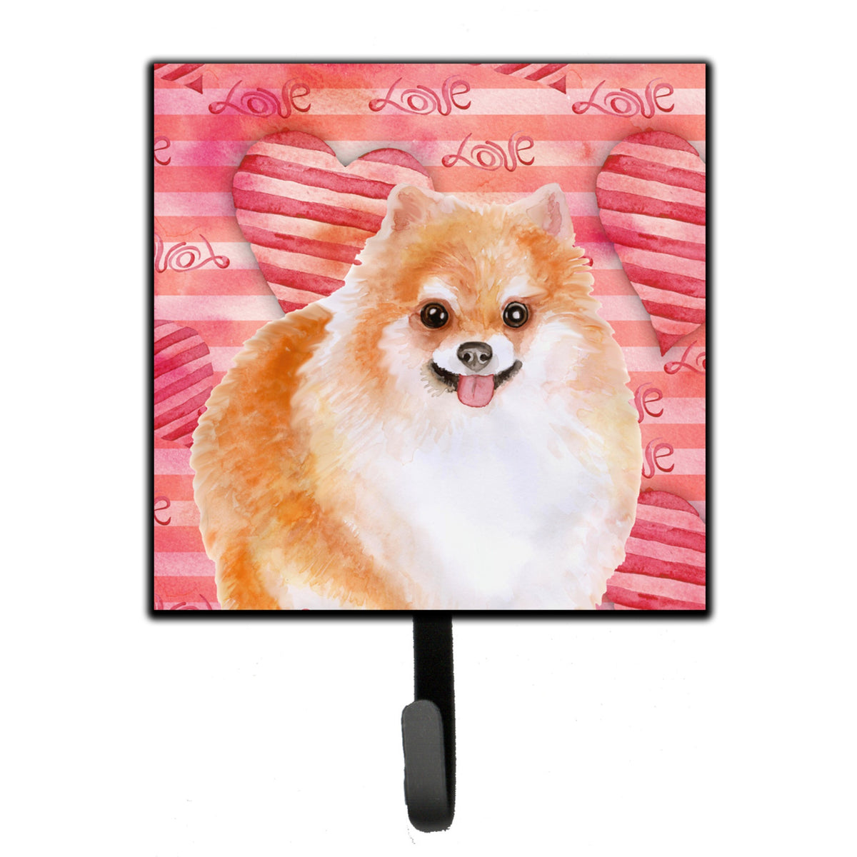 Caroline'S Treasures Pomeranian #2 Love Wall Hook, Small, Multicolor