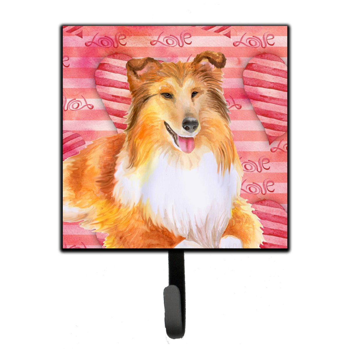 Caroline'S Treasures Sheltie Love Wall Hook, Small, Multicolor