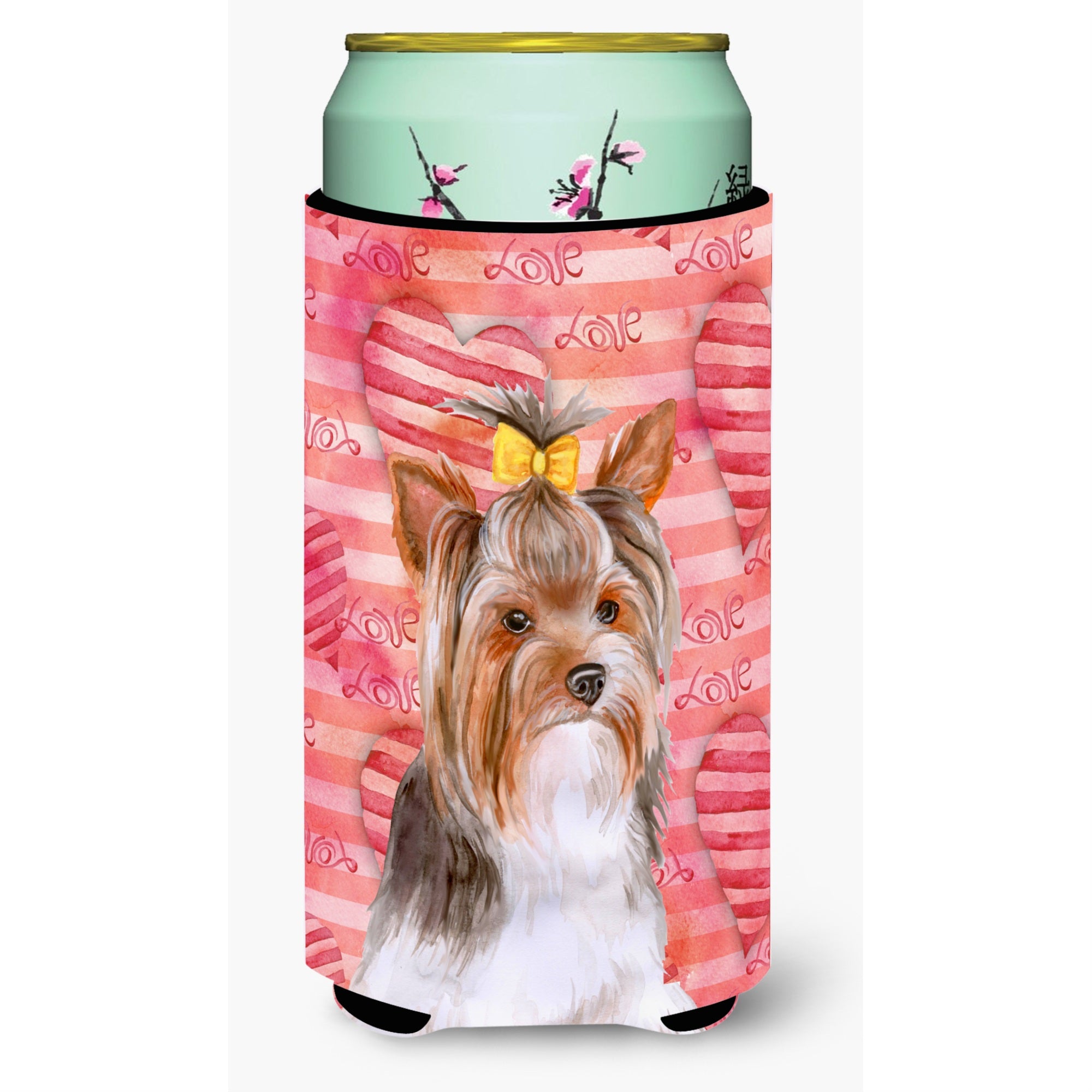 Caroline'S Treasures Yorkshire Terrier #2 Love Decorative Can Hugger, Tall Boy, Multicolor