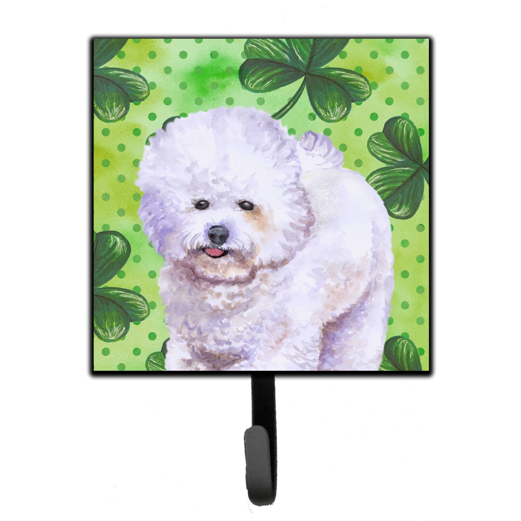 Caroline'S Treasures Bichon Frise St Patrick'S Wall Hook, Small, Multicolor