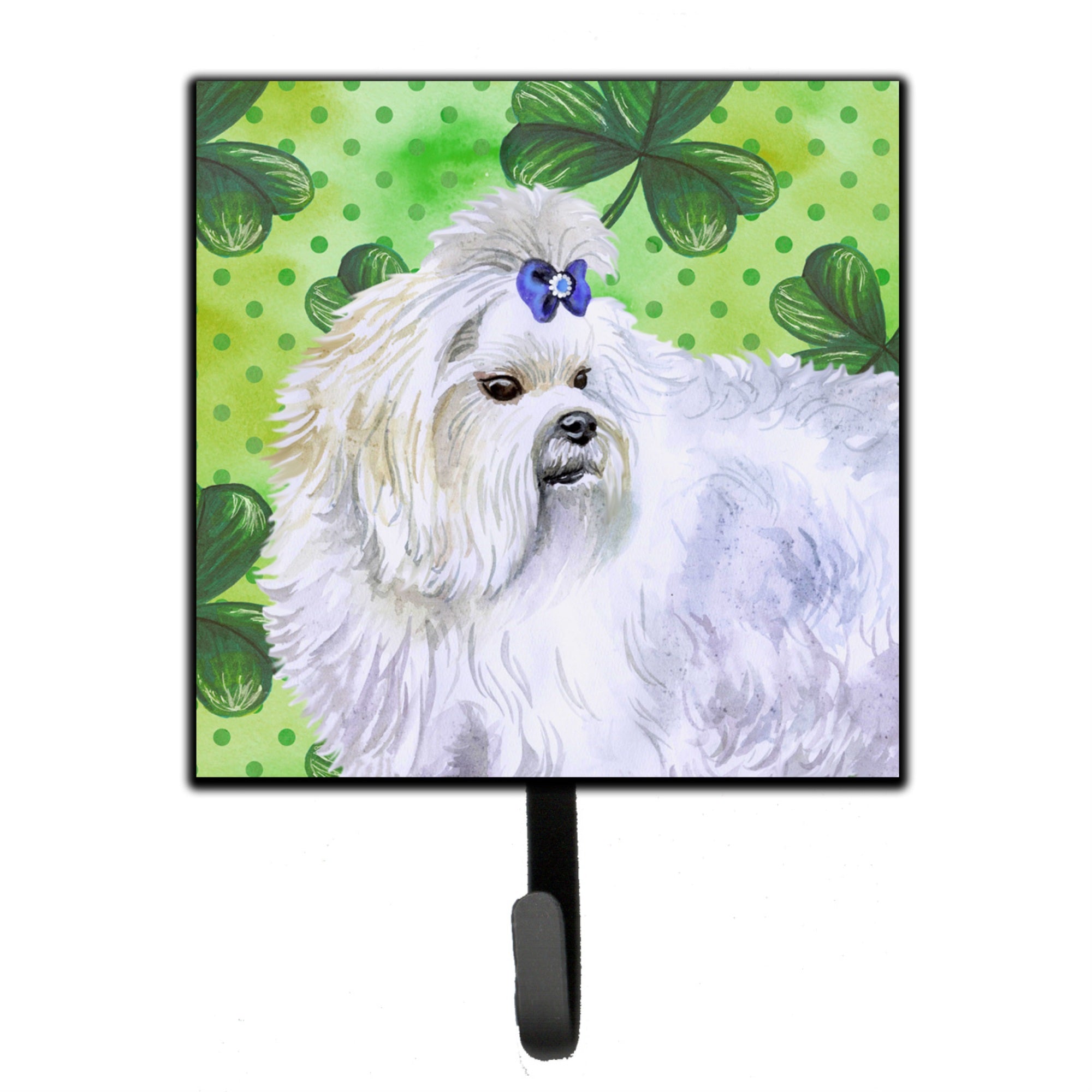 Caroline'S Treasures Maltese St Patrick'S Wall Hook, Small, Multicolor