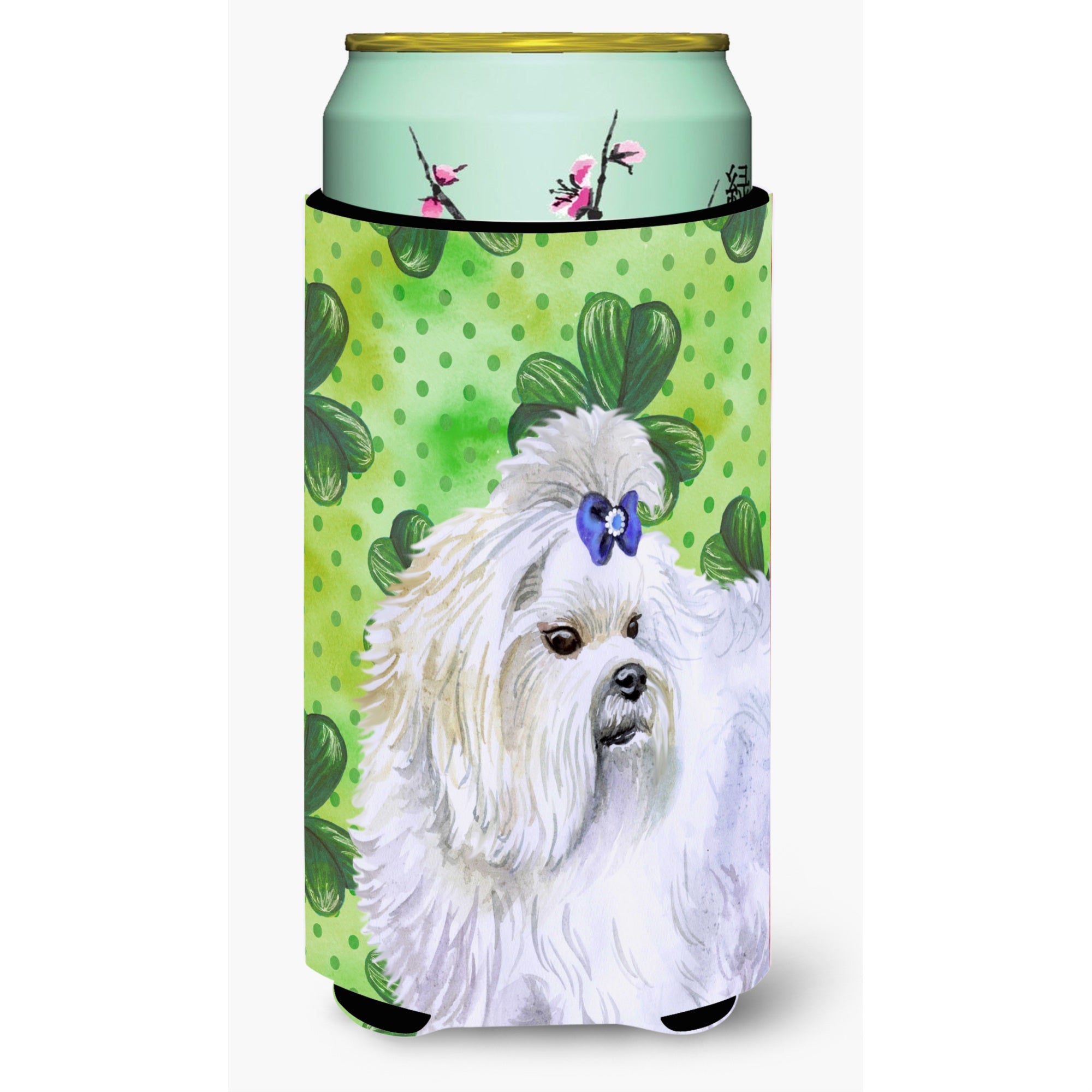 Caroline'S Treasures Maltese St Patrick'S Decorative Can Hugger, Tall Boy, Multicolor