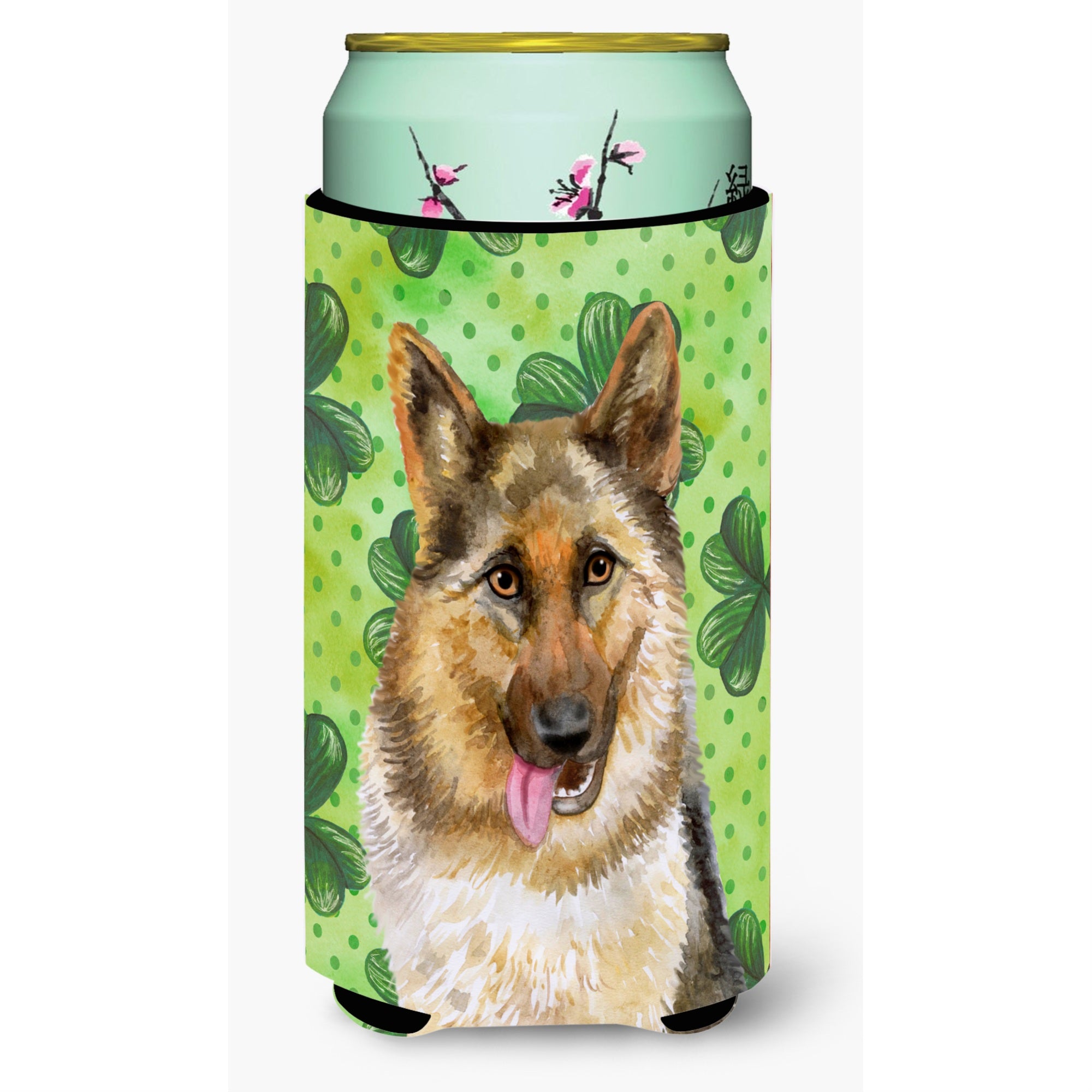 Caroline'S Treasures German Shepherd St Patrick'S Decorative Can Hugger, Tall Boy, Multicolor