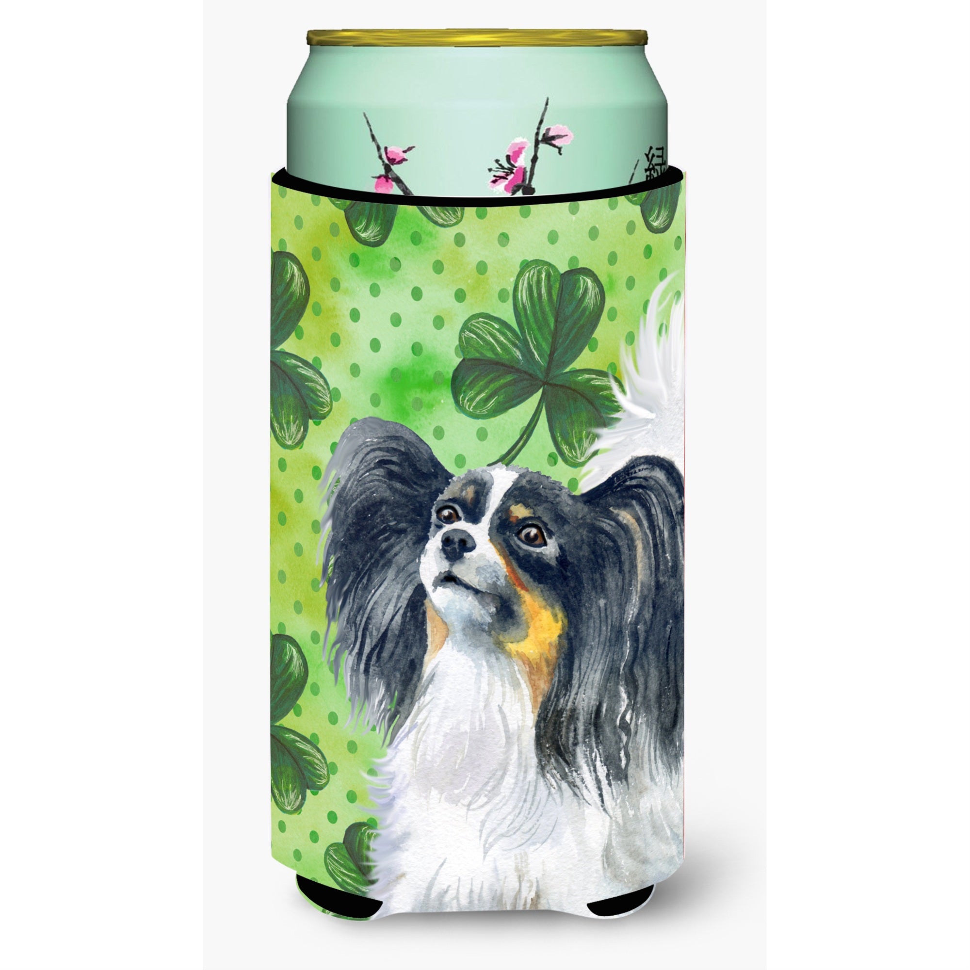 Caroline'S Treasures Papillon St Patrick'S Decorative Can Hugger, Tall Boy, Multicolor