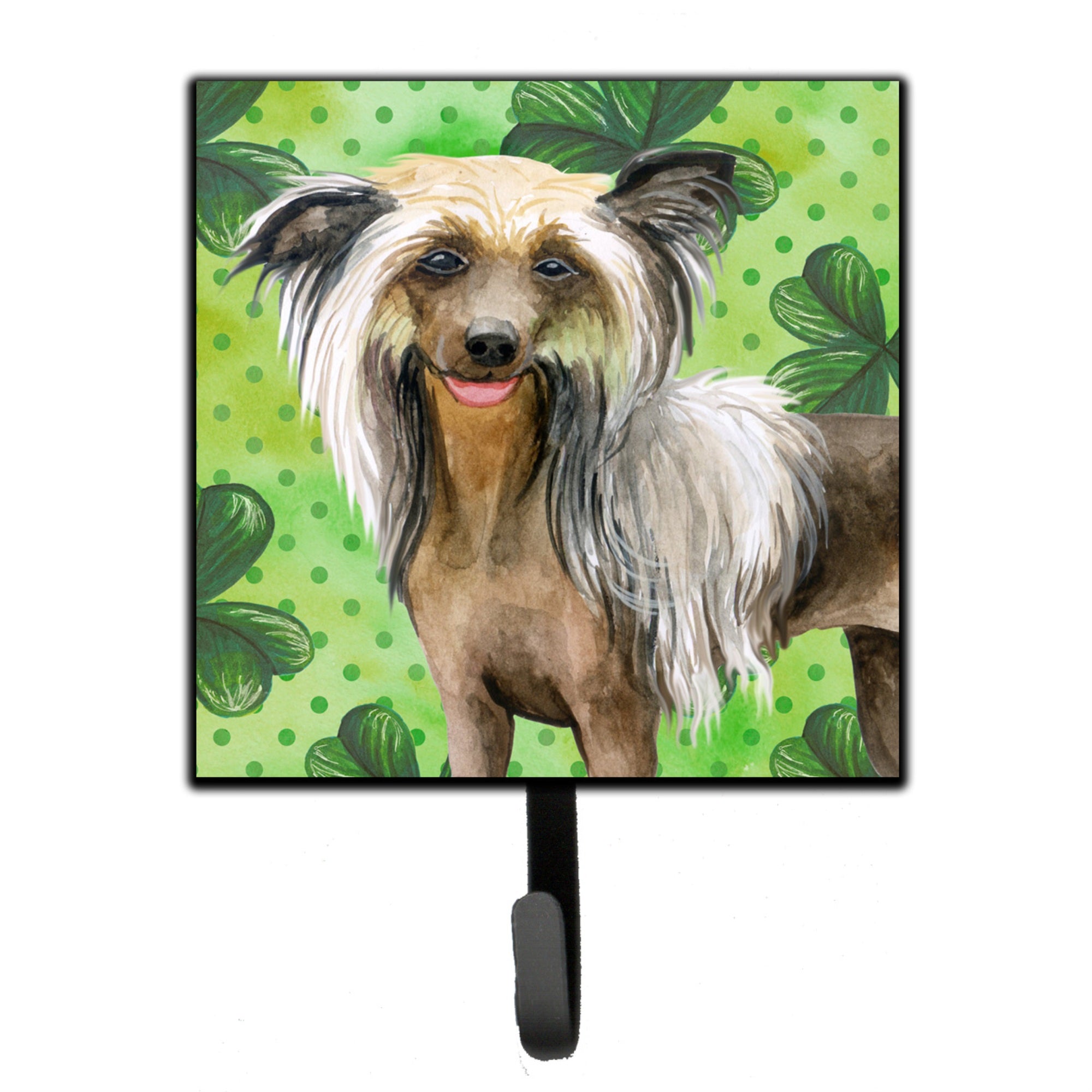 Caroline'S Treasures Chinese Crested St Patrick'S Wall Hook, Small, Multicolor